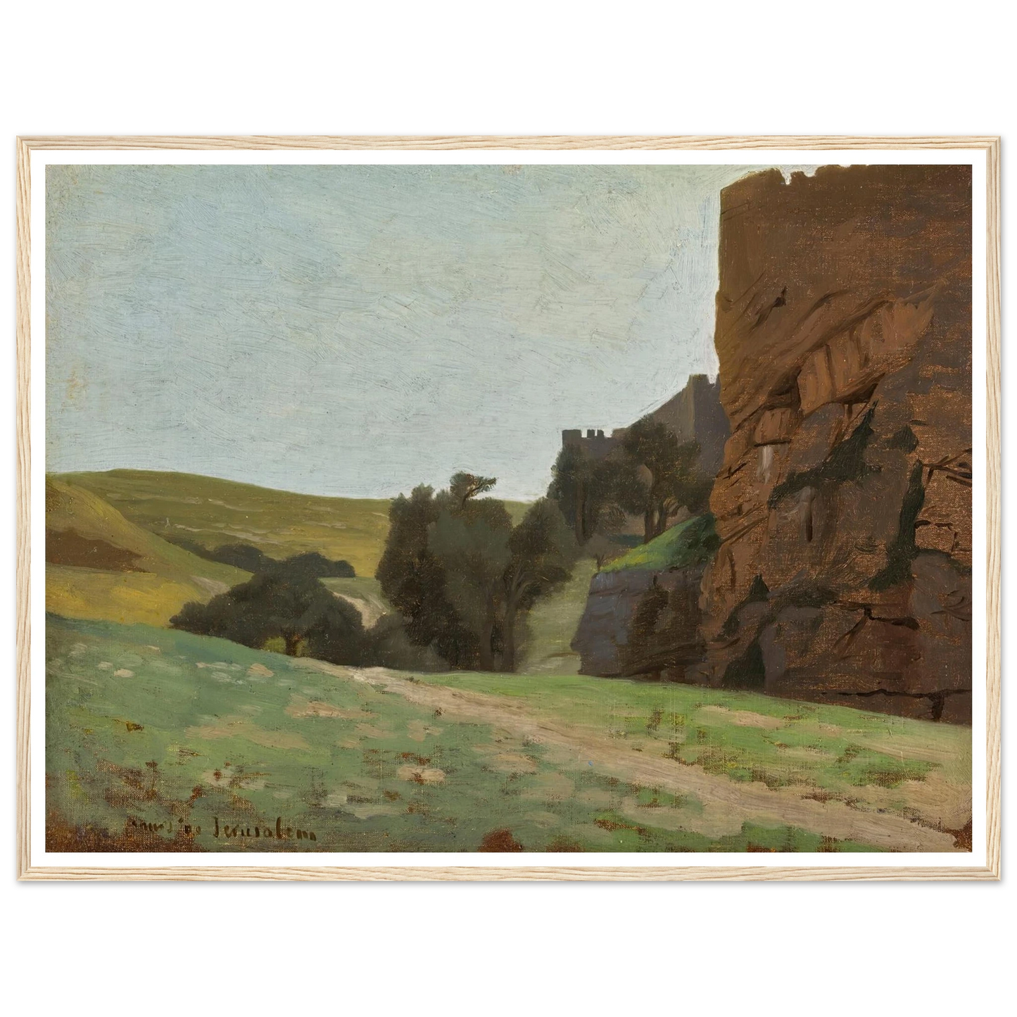 The Walls Of Jerusalem Art Print | Jean Leon Gerome-Quipham Collections