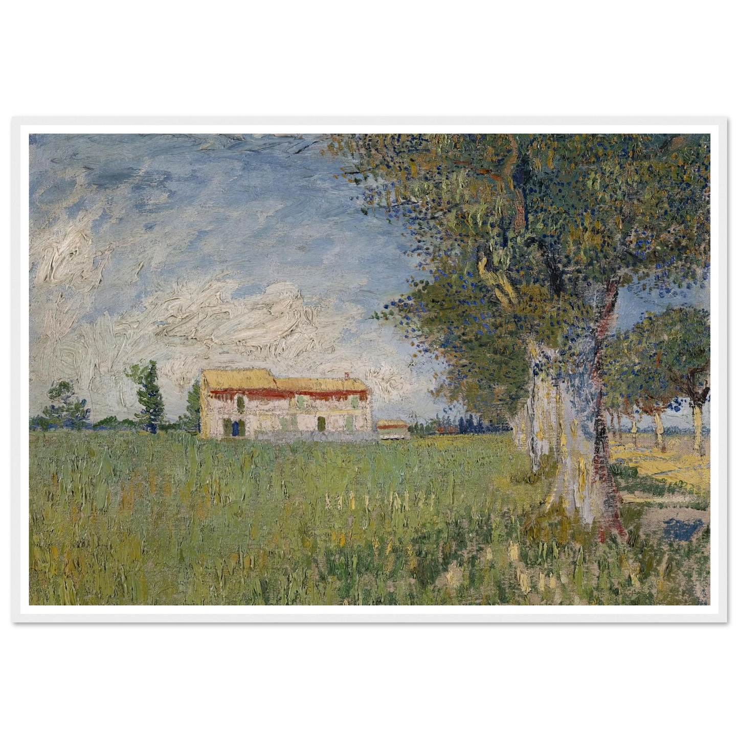 Farmhouse in a wheat field (1888) Art Print | Vincent van Gogh-Quipham Collections