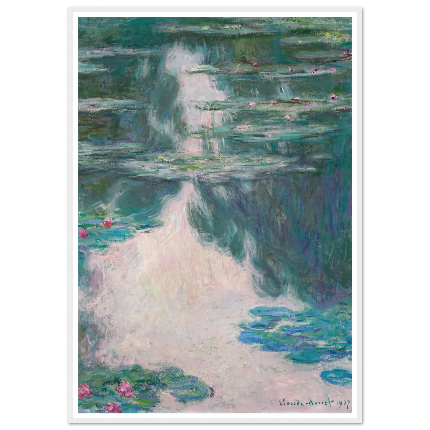 Nymphéas, temps gris (1907) Art Print | Claude Monet-Quipham Collections