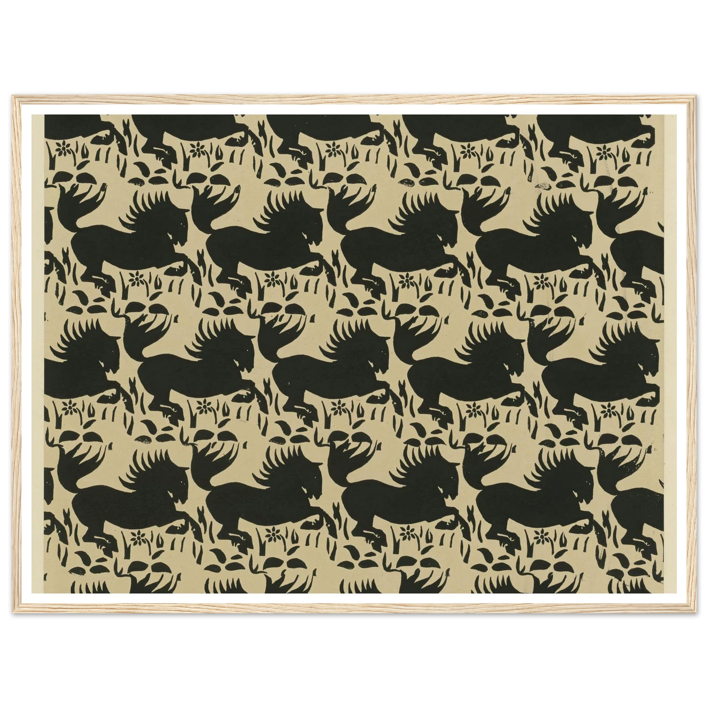 Buntpapier (Pferde) (1902 - 1906) Art Print | Maria von Uchatius-Quipham Collections