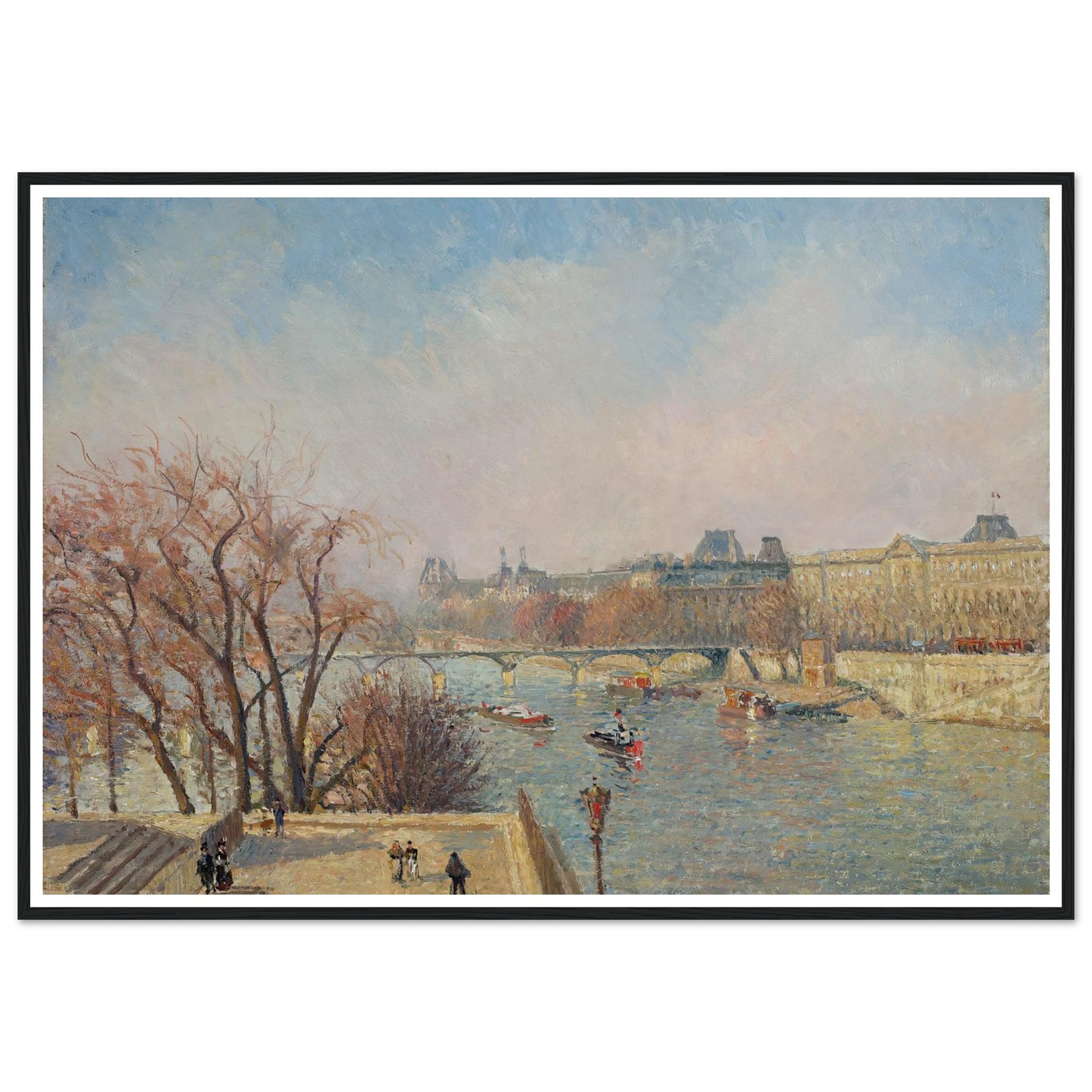 The Louvre, Morning, Sunlight (1901) Art Print | Camille Pissarro-Quipham Collections