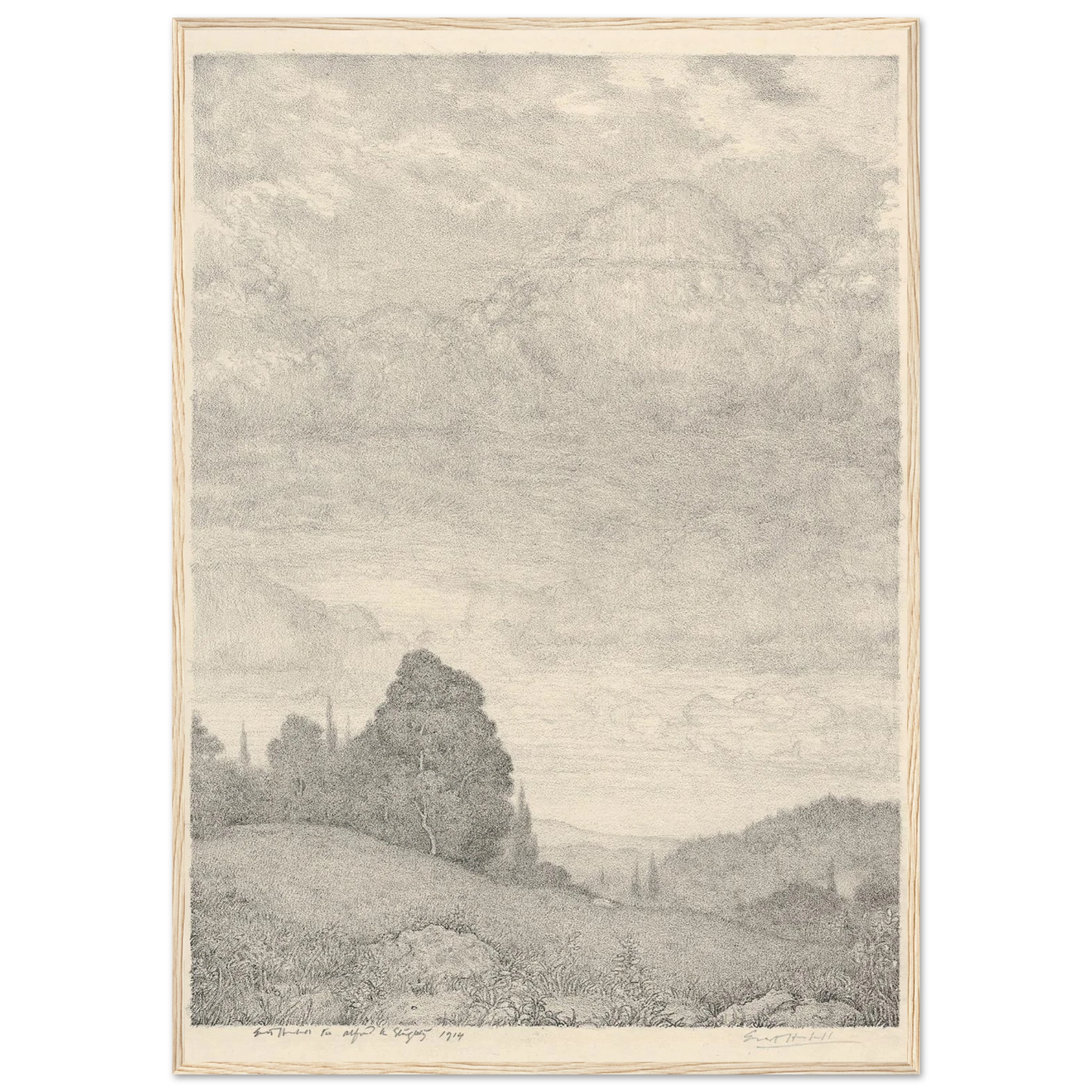 Landscape (1909) Art Print | Ernest Haskell-Quipham Collections
