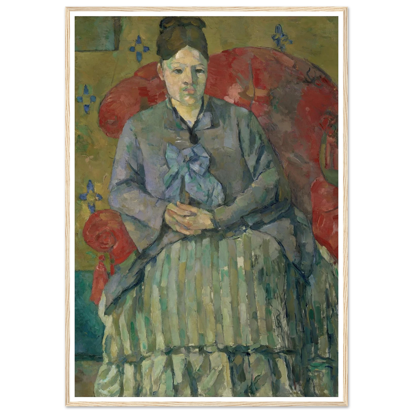 Madame Cézanne in a Red Armchair (about 1877) Art Print | Paul Cezanne-Quipham Collections