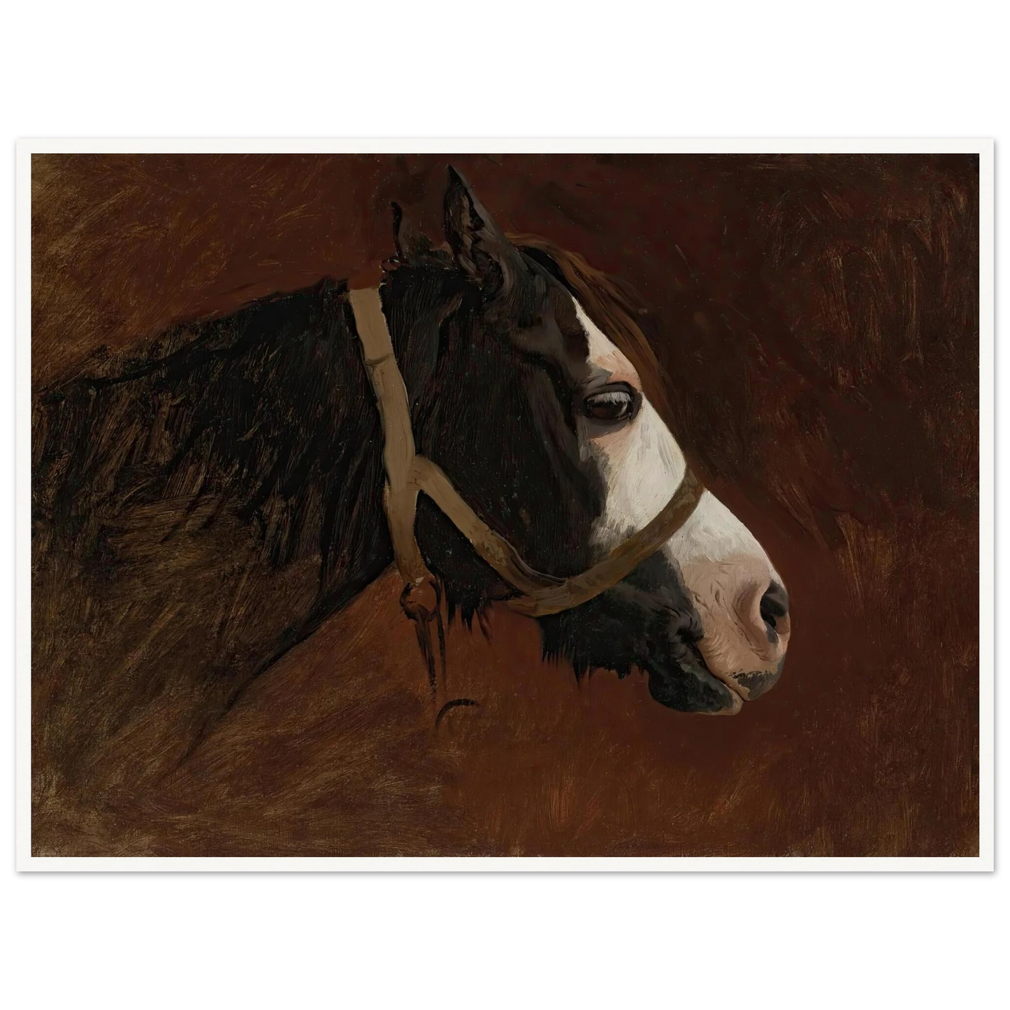 Profile Of A Horse Art Print | Jean Leon Gerome-Quipham Collections