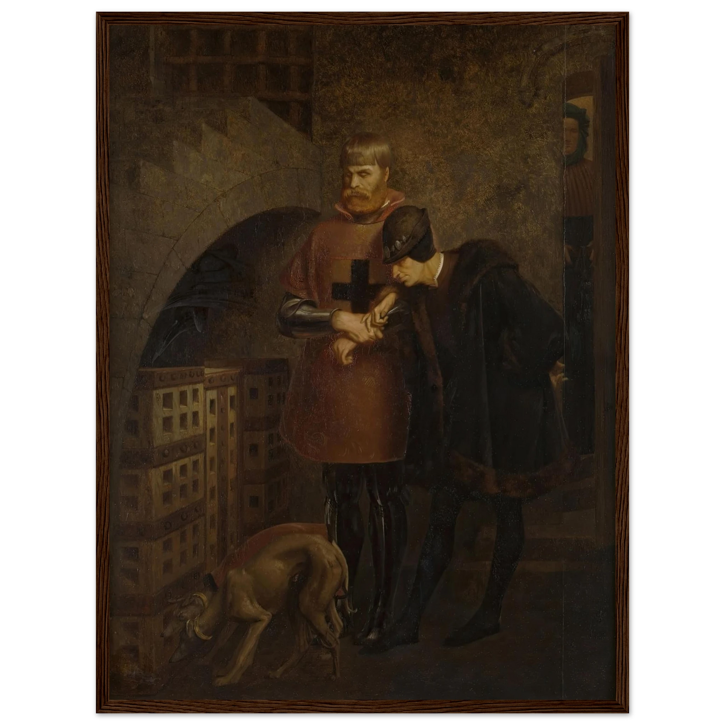 Louis XI of France visiting Cardinal Balue in his iron cage (1883) Art Print | Jean Leon Gerome-Quipham Collections