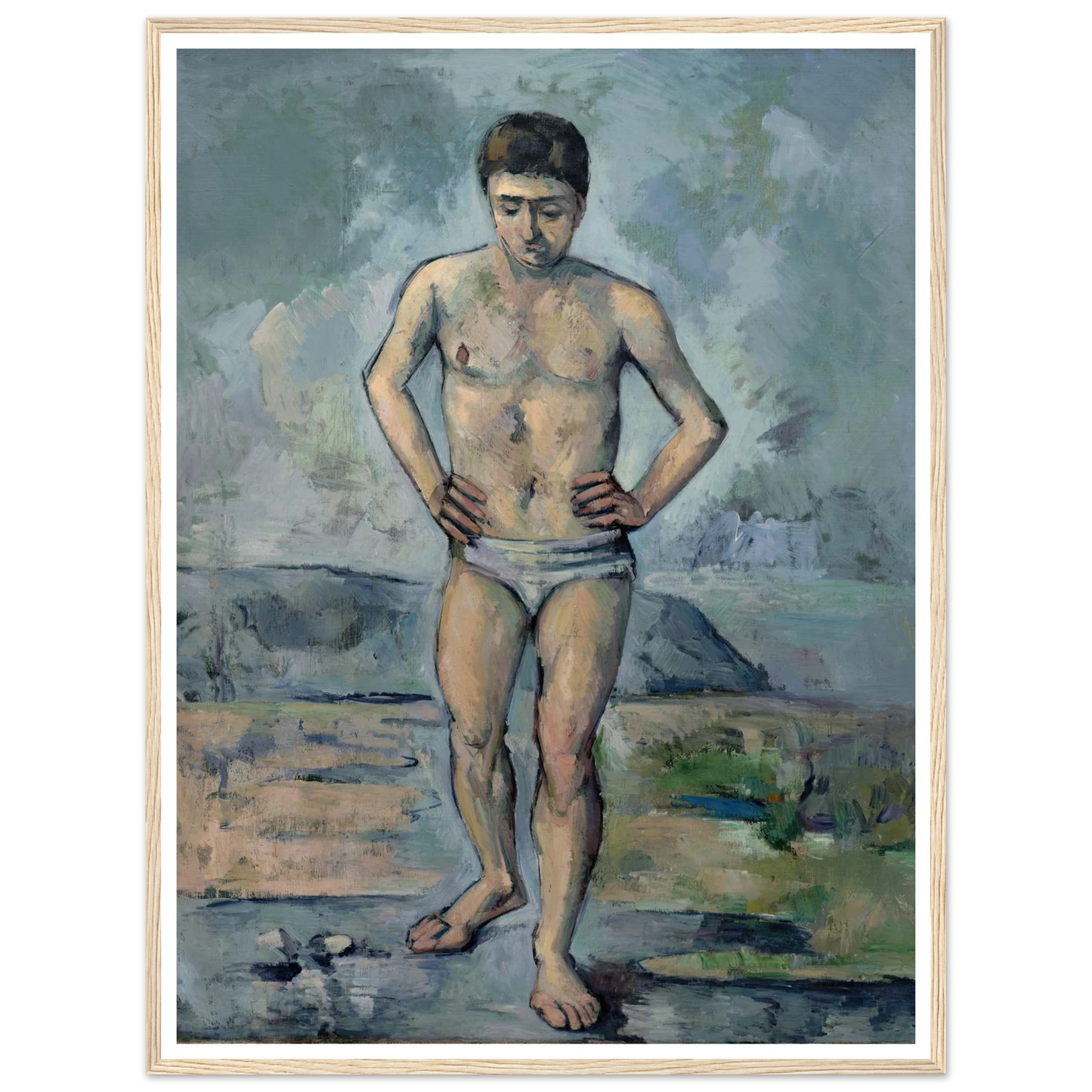 Le Grand Baigneur (1885) Art Print | Paul Cezanne-Quipham Collections