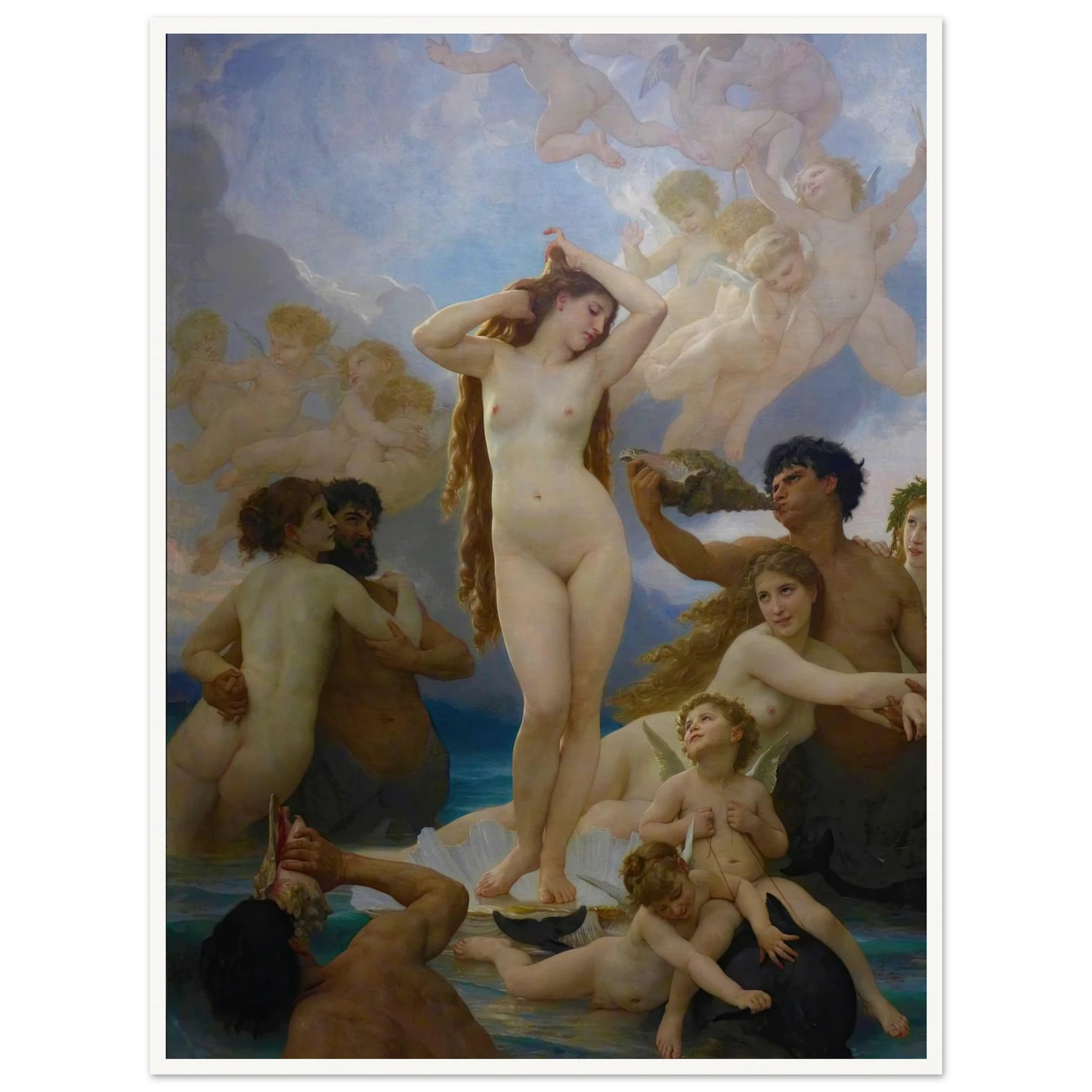 The Birth of Vénus (1879) Art Print | William Bouguereau-Quipham Collections