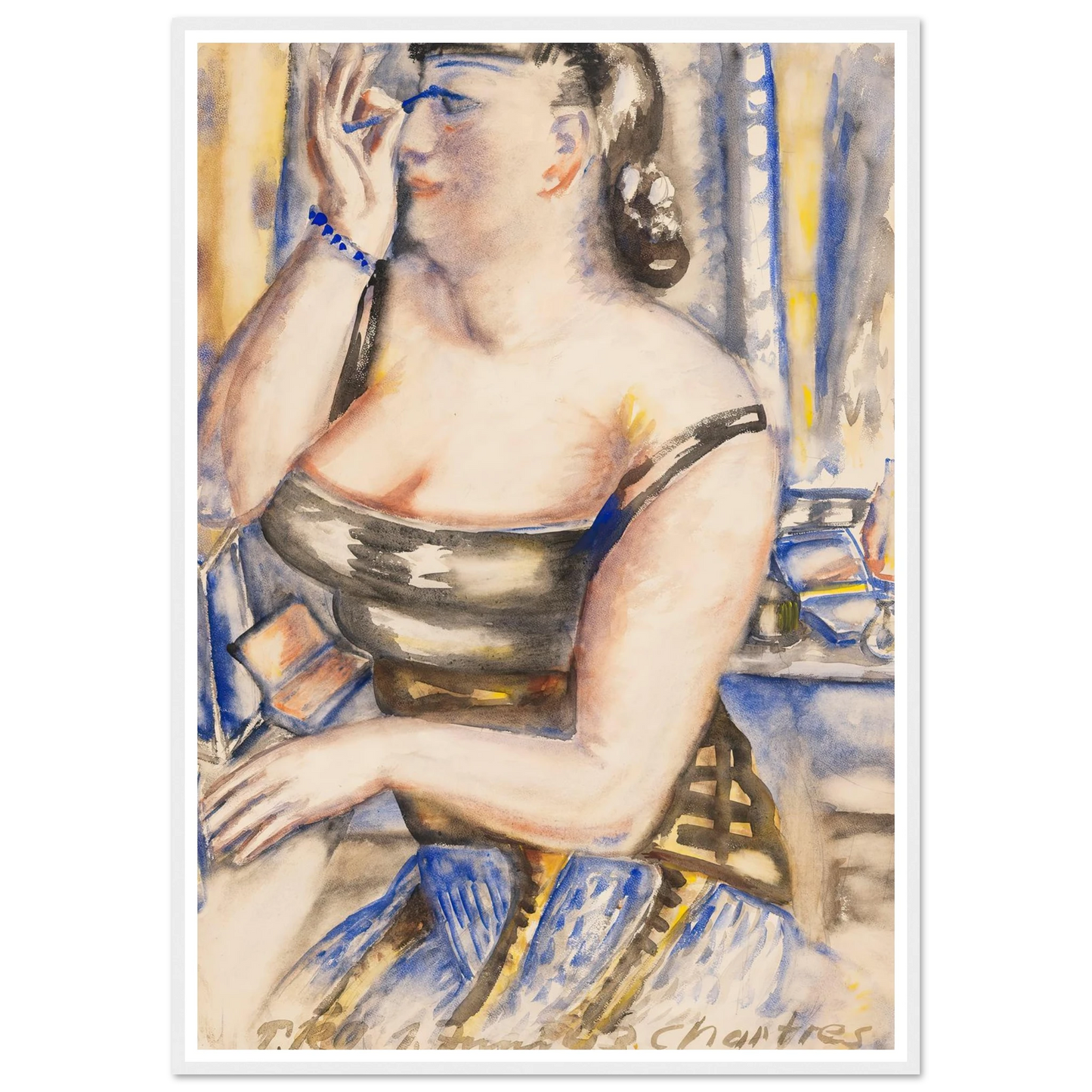 Sich schminkende Diva (1943) Art Print | Paul Kleinschmidt-Quipham Collections