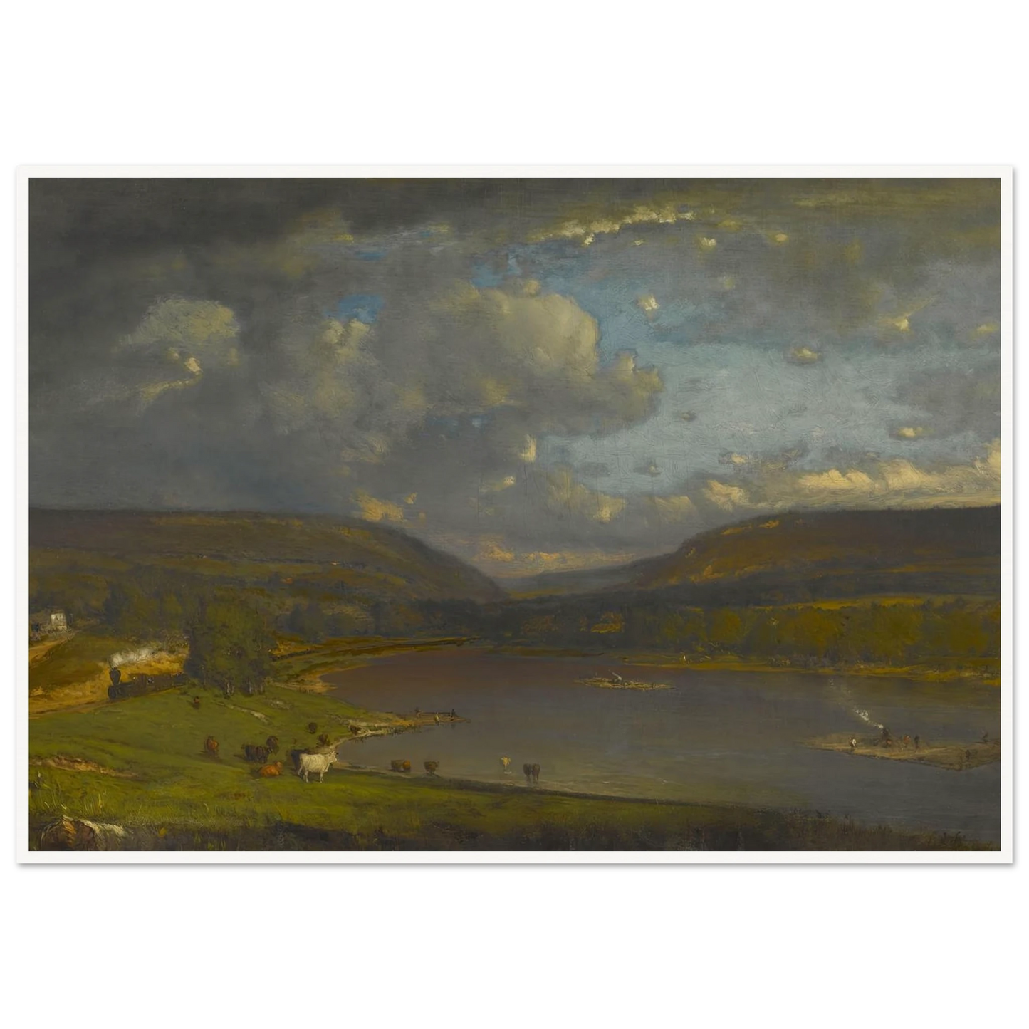 On the Delaware River Art Print | George Inness-Quipham Collections