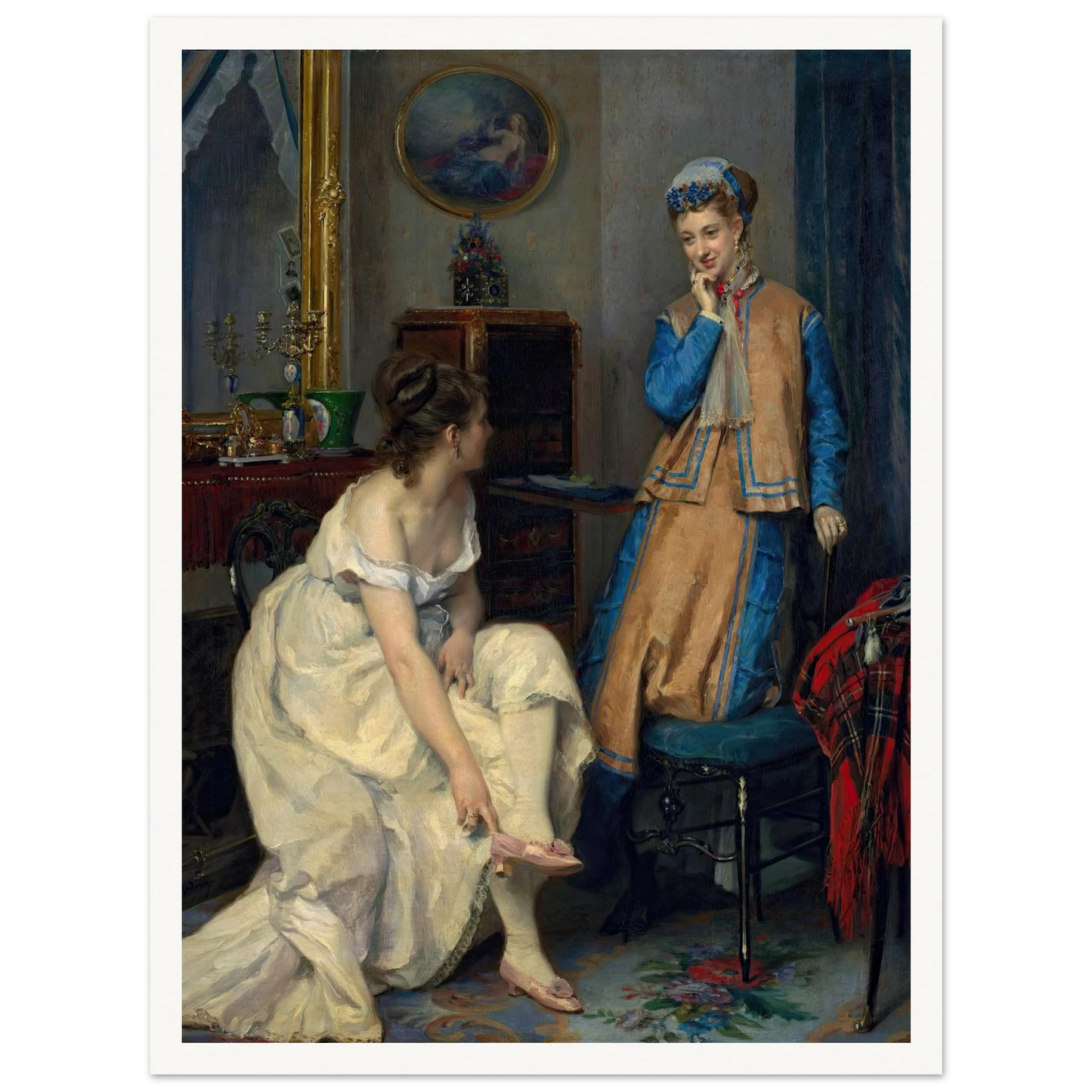 Confidences (c. 1870) Art Print | Raimundo de Madrazo y Garreta-Quipham Collections