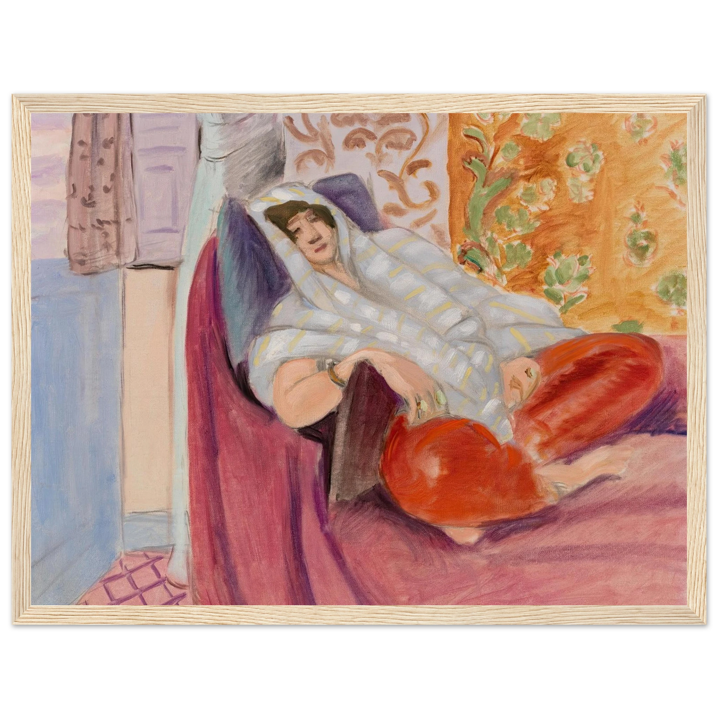 Woman Reclining (1921) Art Print | Henri Matisse-Quipham Collections