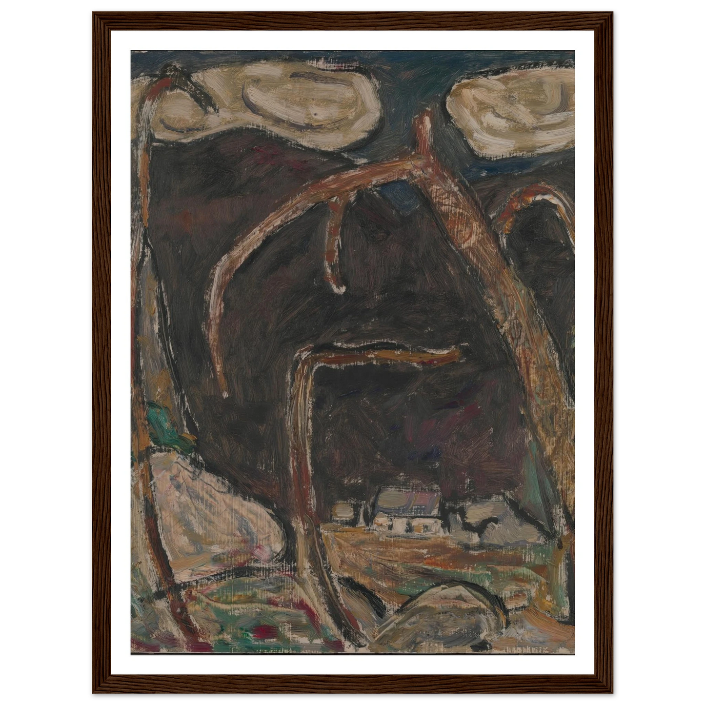 The Dark Mountain, No. 1 (1909) Art Print | Marsden Hartley-Quipham Collections