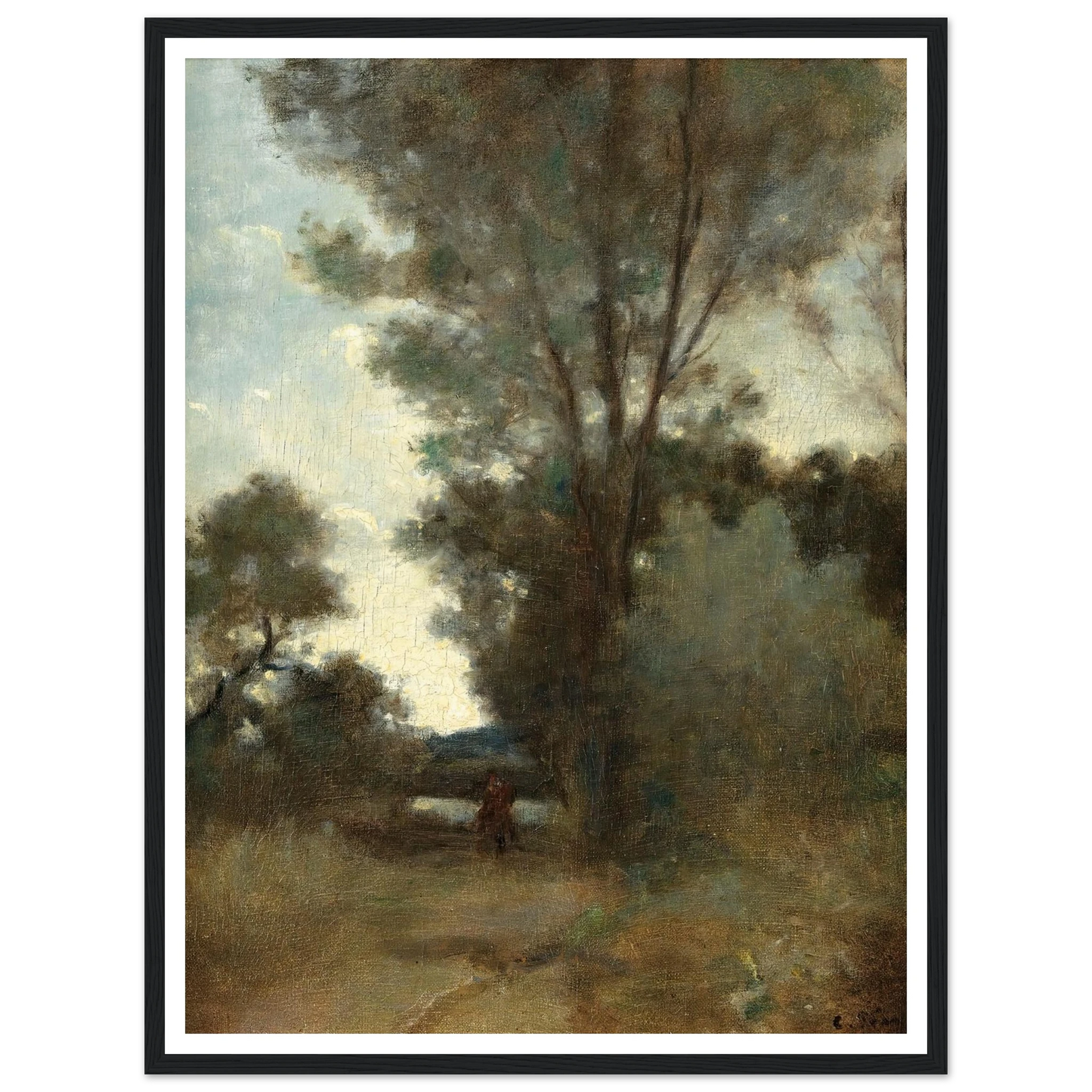 Cavalier À L’orée D’un Bois (circa 1859) Art Print | Camille Pissarro-Quipham Collections