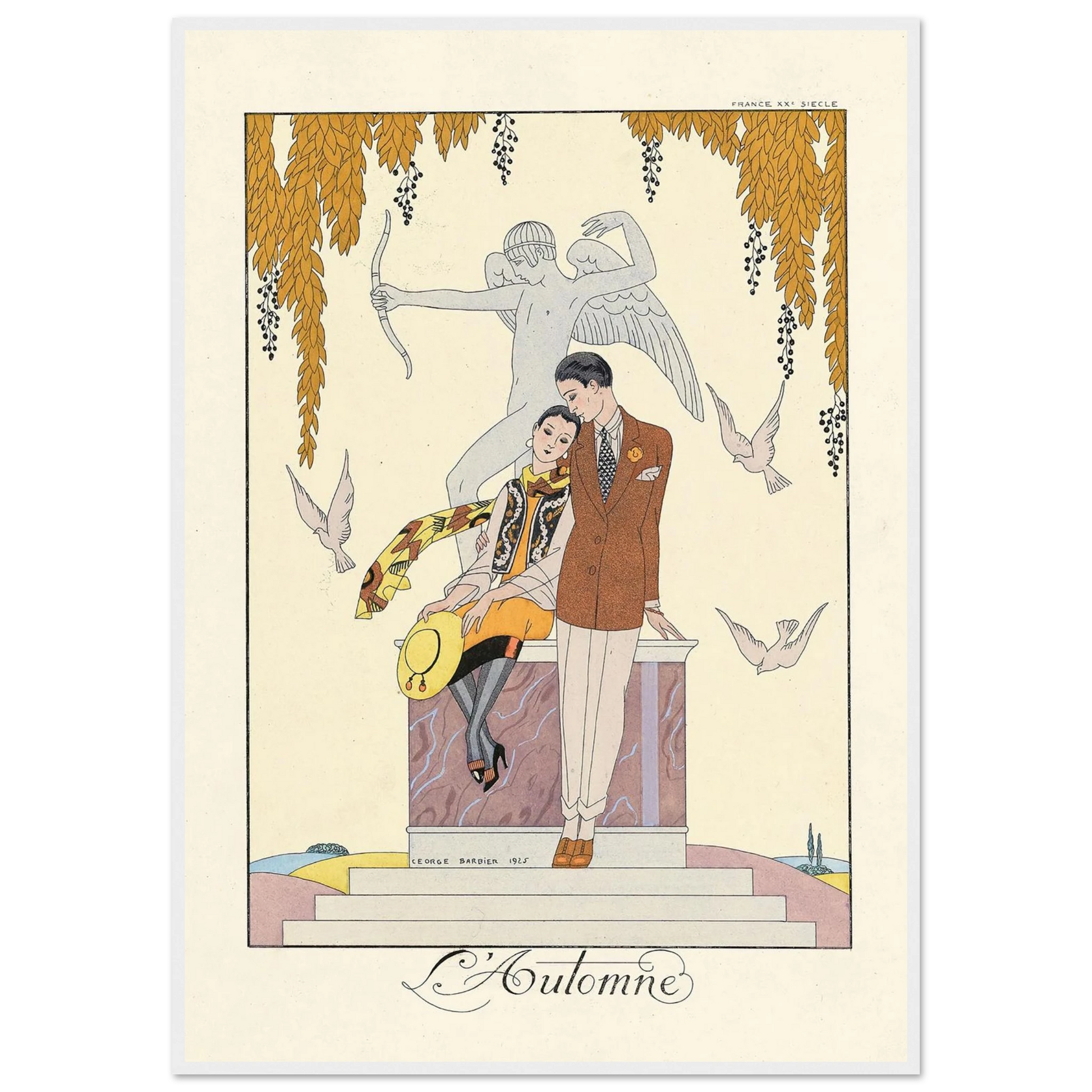 L’Automne (Autumn) (1922–1926) Art Print | George Barbier-Quipham Collections