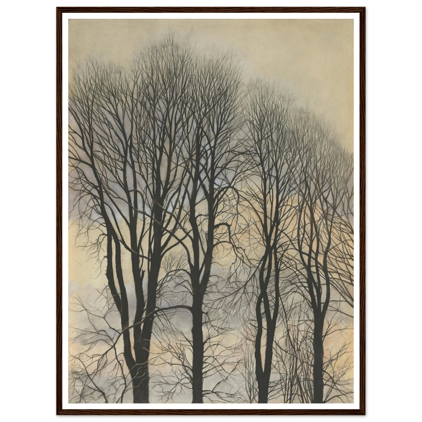 Arbre et Ciel (1938) Art Print | Leon Spilliaert-Quipham Collections