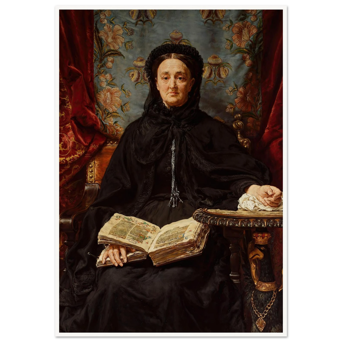 Portrait of Katarzyna Potocka née Branicka (1825–1907), wife of Adam (1890) Art Print | Jan Matejko-Quipham Collections