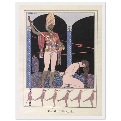 Vieille Turquie (L’exécution) (1915) Art Print | George Barbier-Quipham Collections