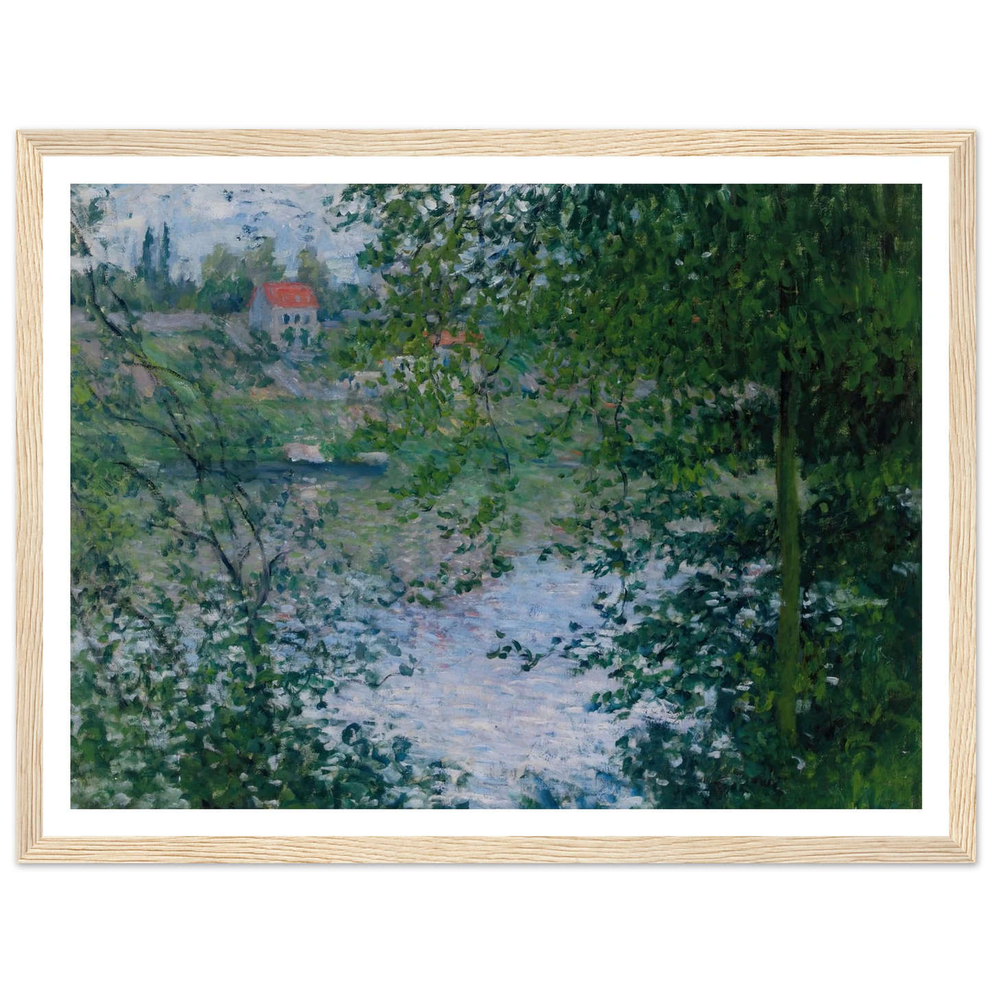 À Travers Les Arbres, Île De La Grande Jatte (1878) Art Print | Claude Monet-Quipham Collections
