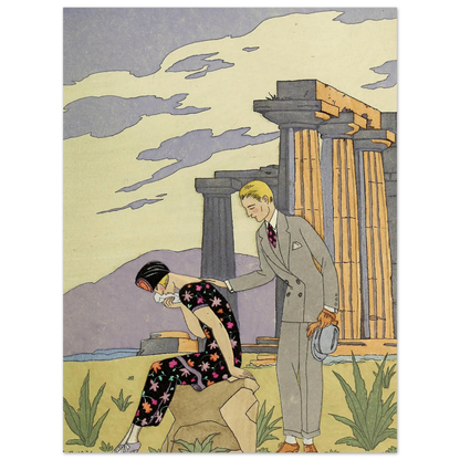 Falbalas et fanfreluches, Paestum (1925) Art Print | George Barbier-Quipham Collections