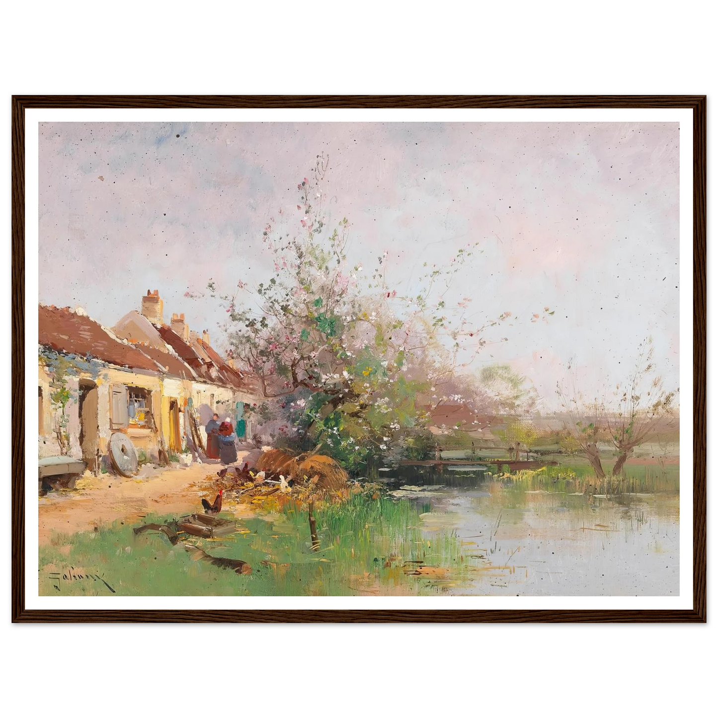 Frühlingstag am Bachufer Art Print | Eugene Galien Laloue-Quipham Collections