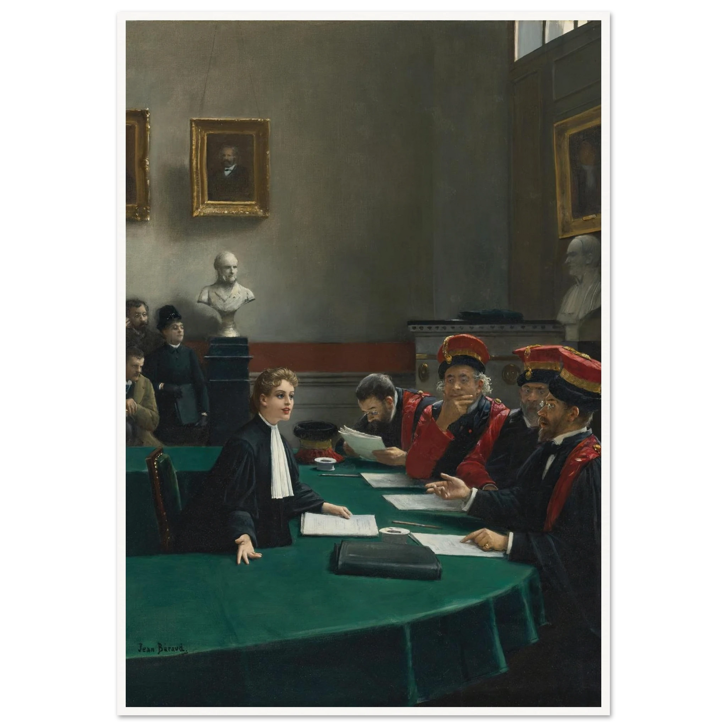 Salle d’examen de doctorat (The Doctoral Jury) Art Print | Jean Beraud-Quipham Collections