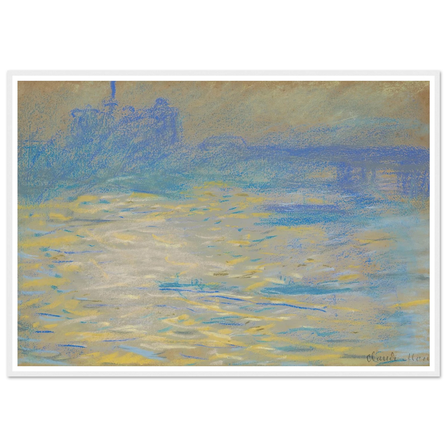 La Tamise (1901) Art Print | Claude Monet-Quipham Collections