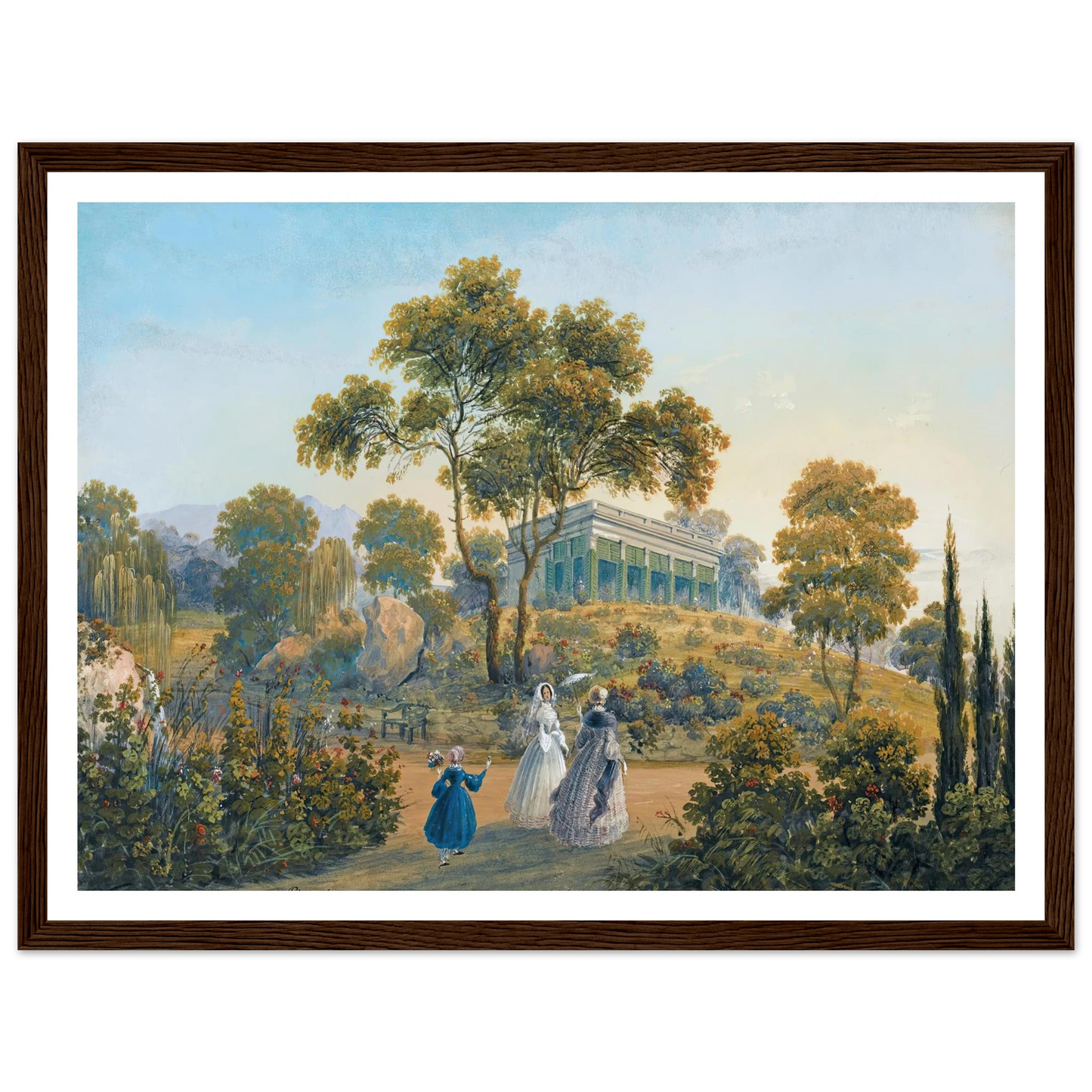 Seven Views Of Miskhor In The Crimea I (1841-1842) Art Print | Carlo Bossoli-Quipham Collections