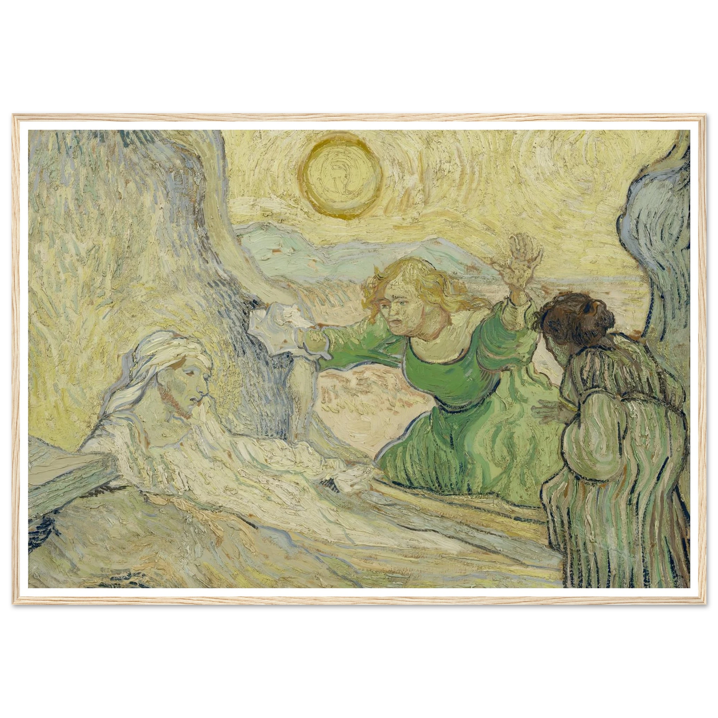 The raising of Lazarus (after Rembrandt) Art Print | Vincent van Gogh-Quipham Collections
