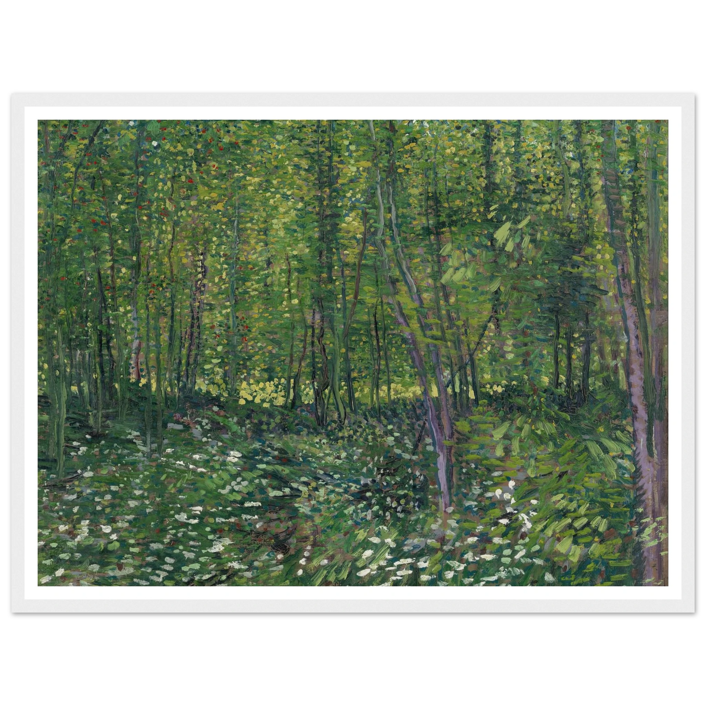 Trees and undergrowth (1887) Art Print | Vincent van Gogh-Quipham Collections