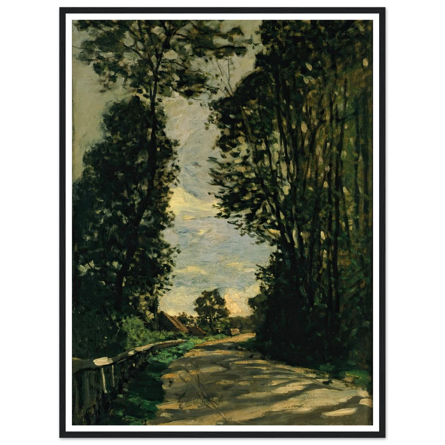 Walk (Road of the Farm Saint-Siméon) (1864) Art Print | Claude Monet-Quipham Collections