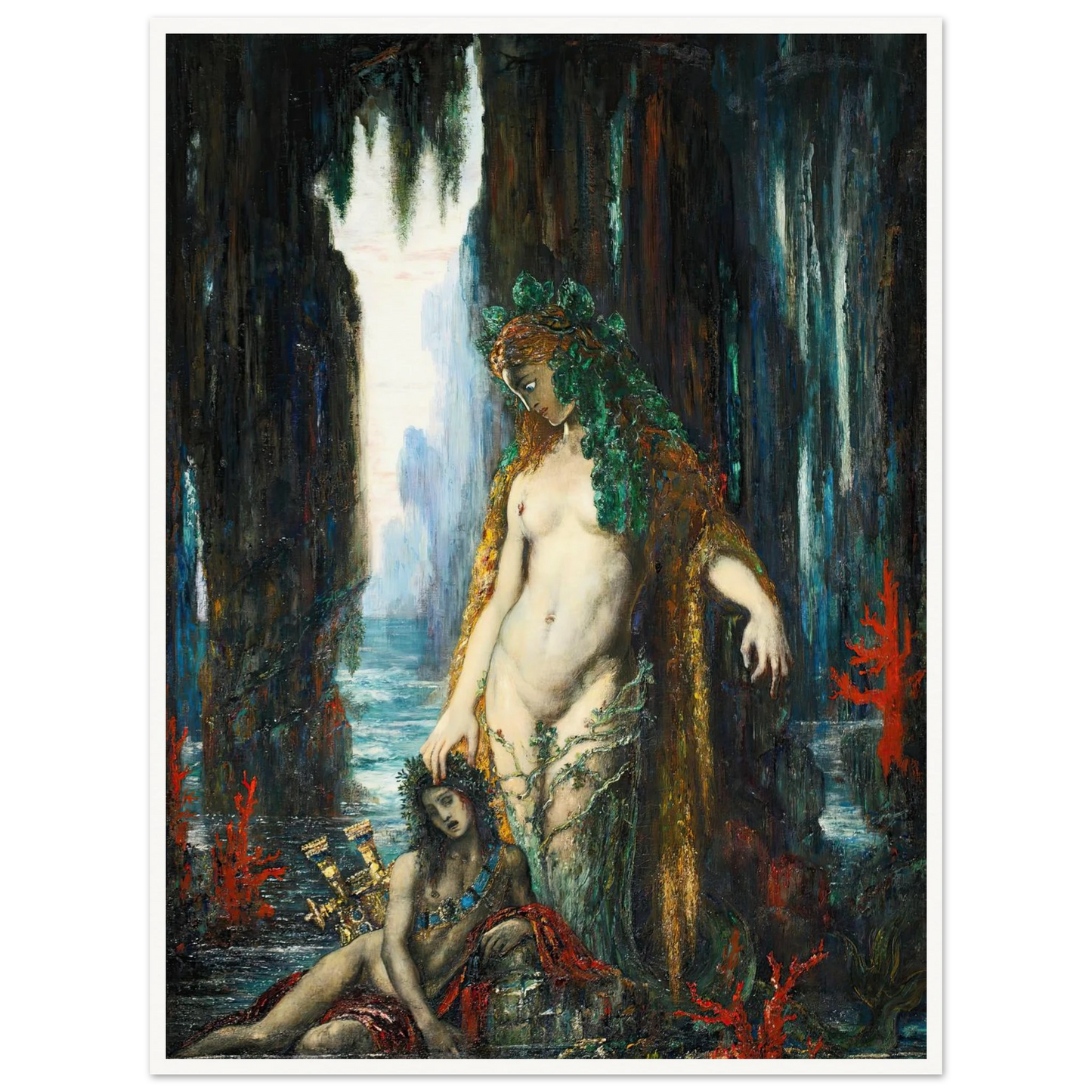 Le Poète Et La Sirène, 1893 Art Print | Gustave Moreau-Quipham Collections