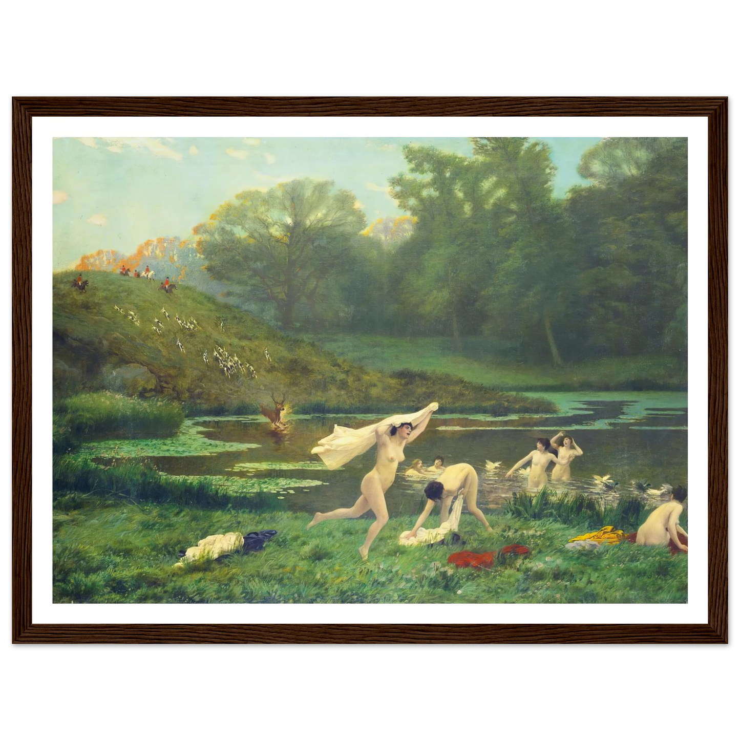 Diane Et Actéon Art Print | Jean Leon Gerome-Quipham Collections