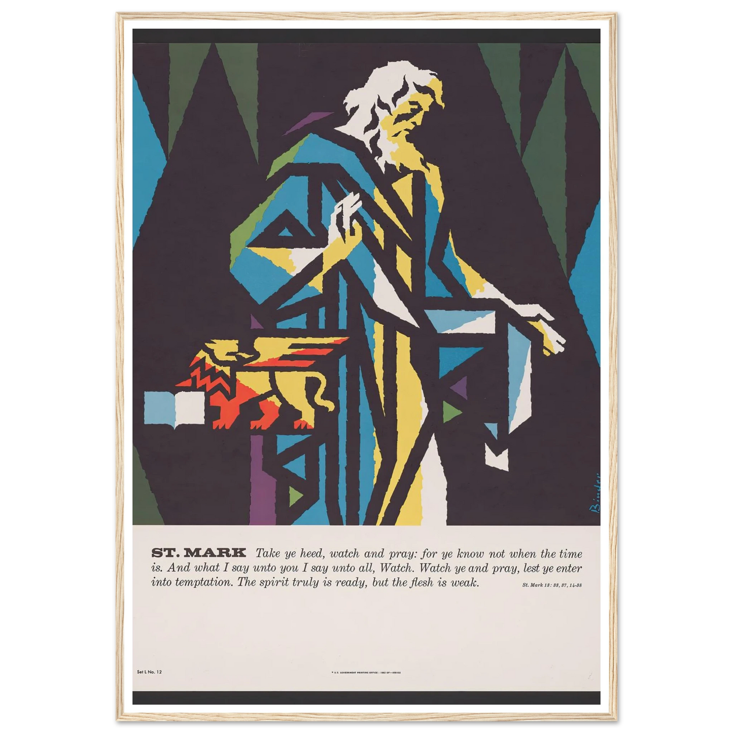 St. Mark (1962) Art Print | Joseph Binder-Quipham Collections