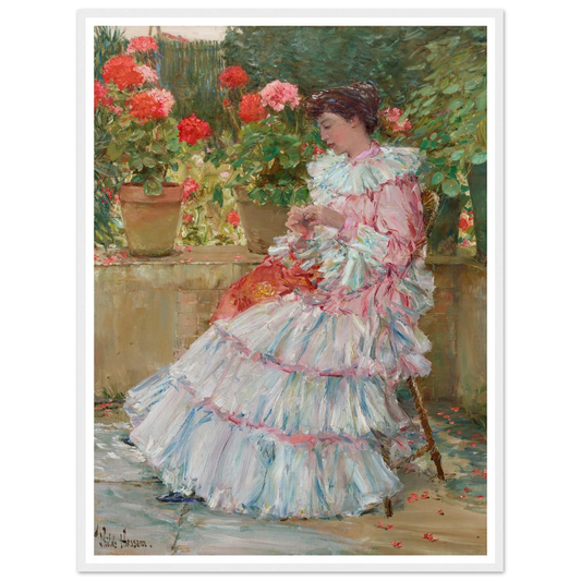 Geraniums (circa 1888-1889) Art Print | Childe Hassam-Quipham Collections