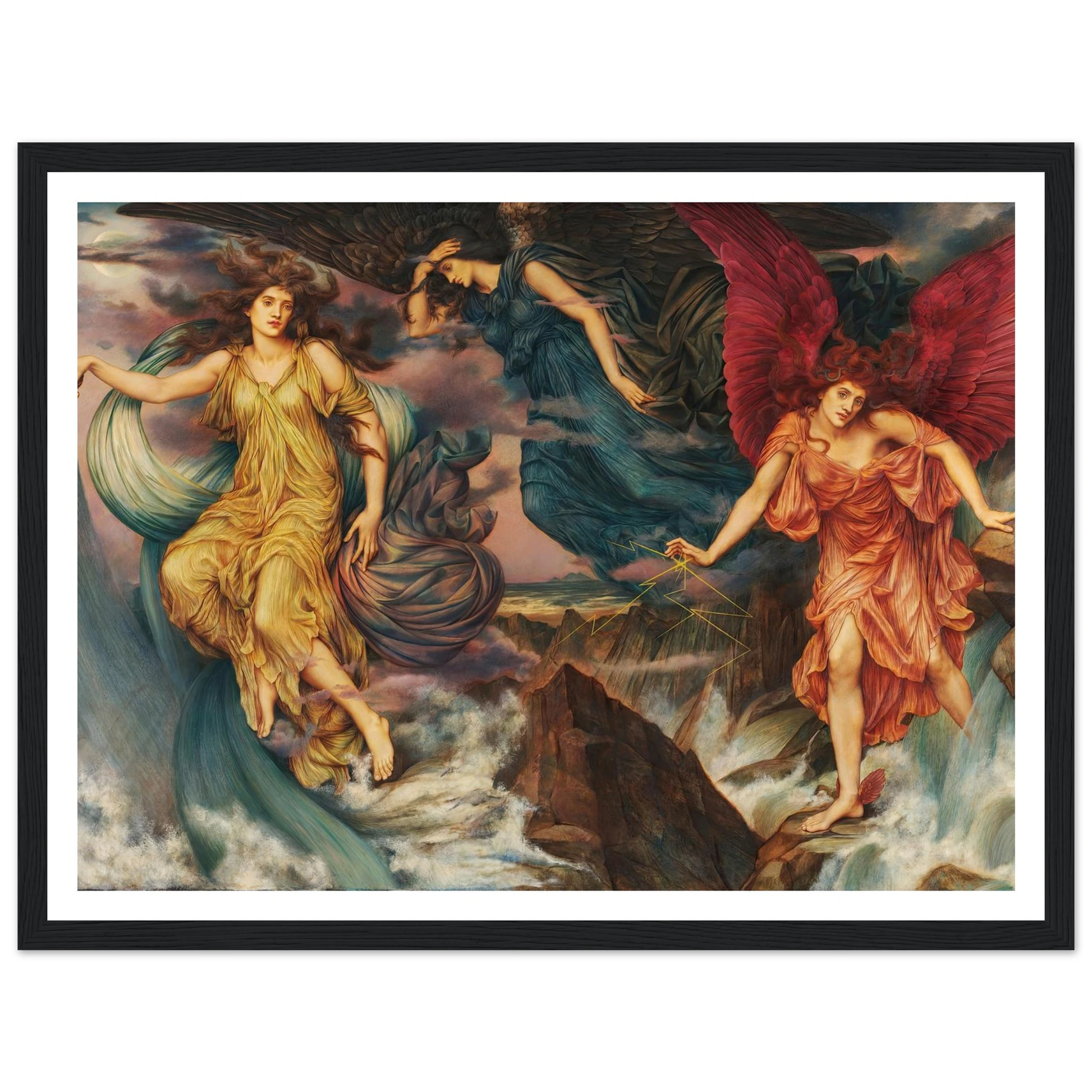 The Storm Spirits (circa 1900) Art Print | Evelyn de Morgan-Quipham Collections