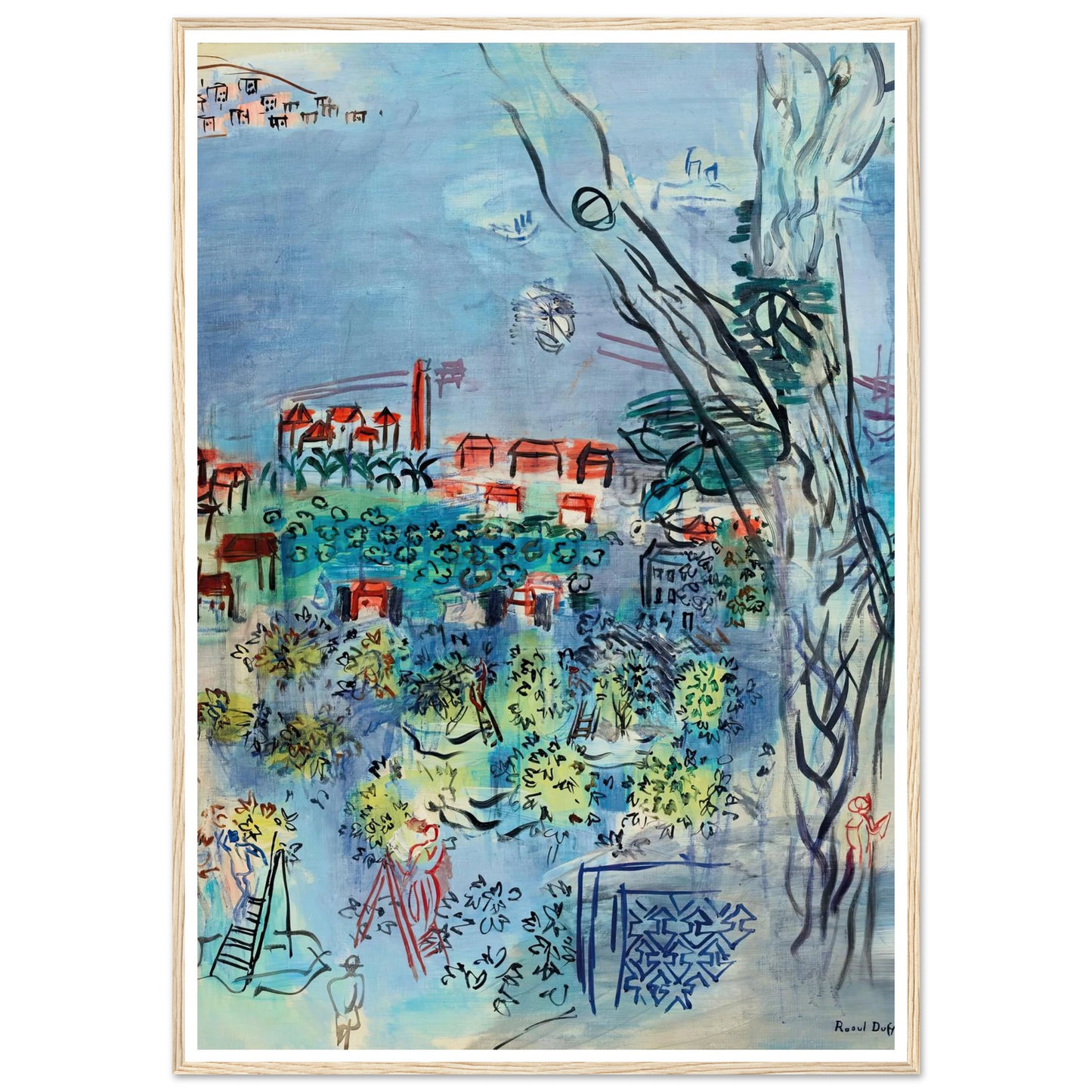 Etude pour Golfe-Juan (1926) Art Print | Raoul Dufy-Quipham Collections