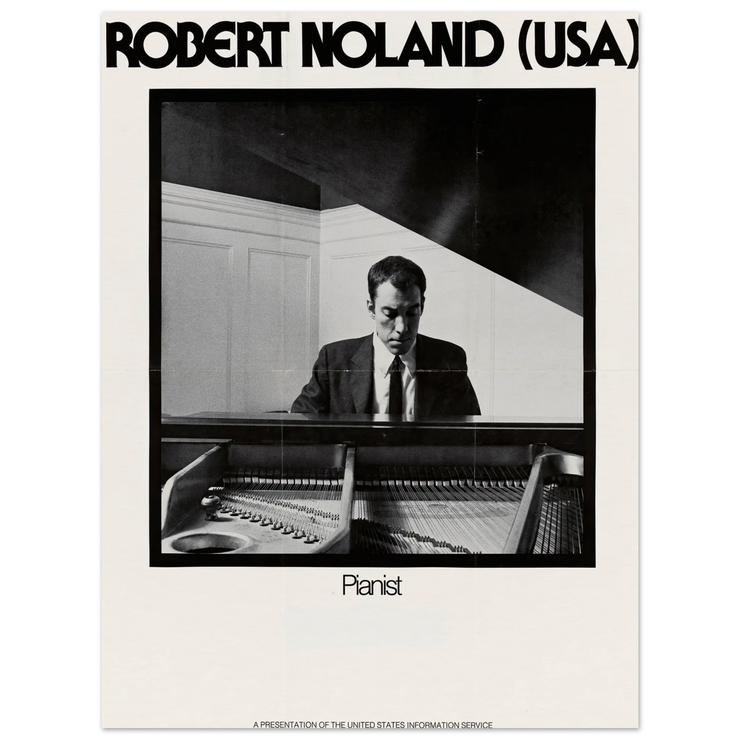 Robert Noland (USA) Pianist Art Print | US Information Agency-Quipham Collections
