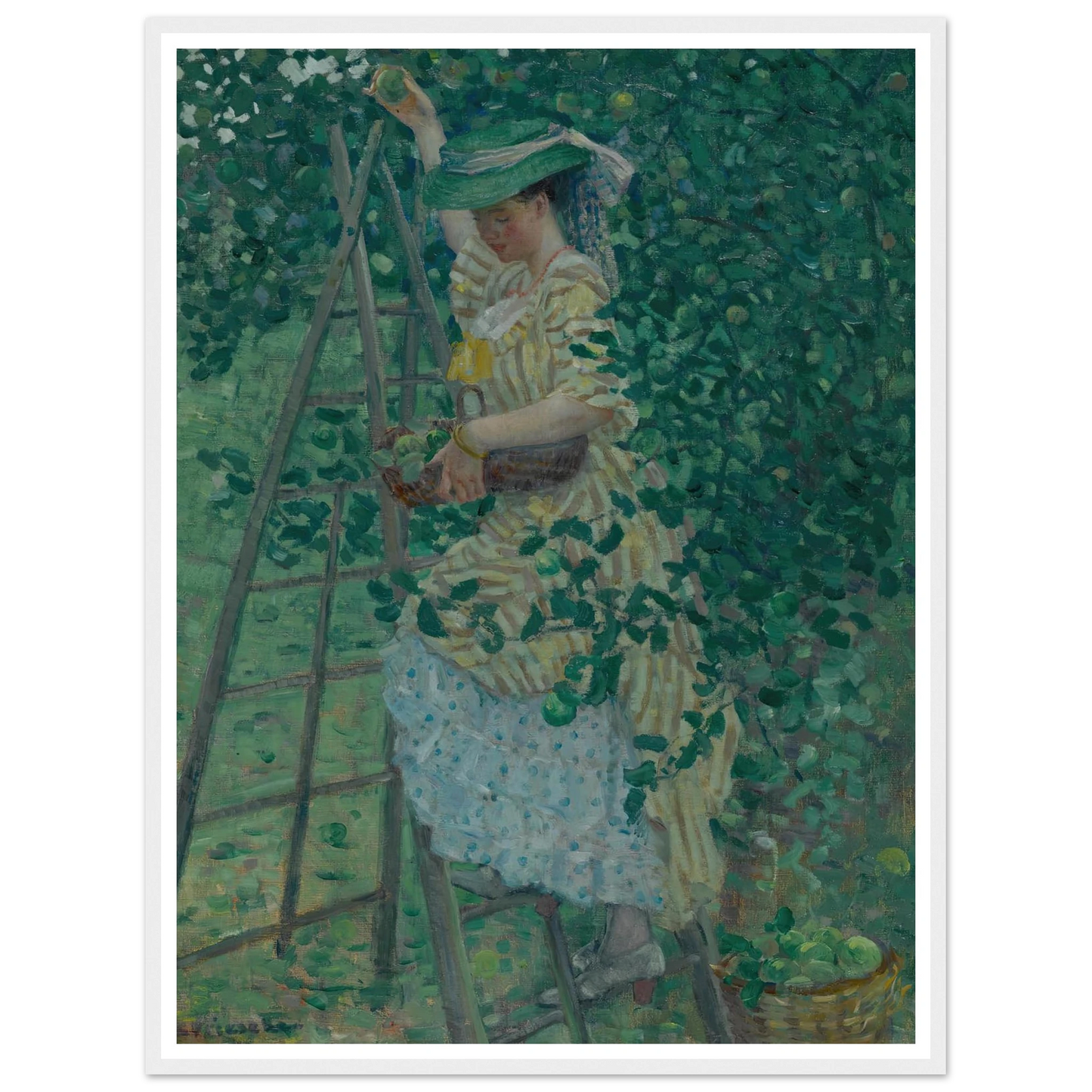 The Apple Tree (1908) Art Print | Frederick Carl Frieseke-Quipham Collections