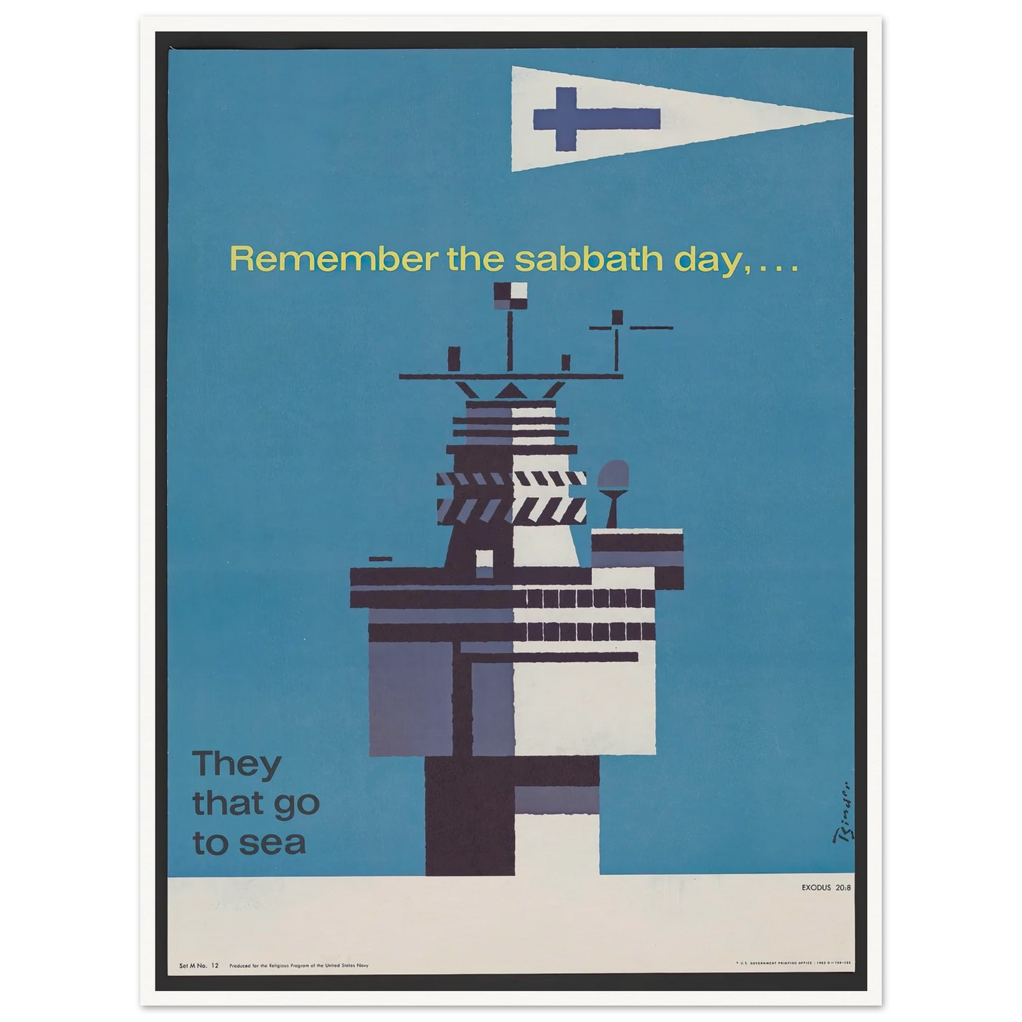 Remember the sabbath day (1963) Art Print | Joseph Binder-Quipham Collections