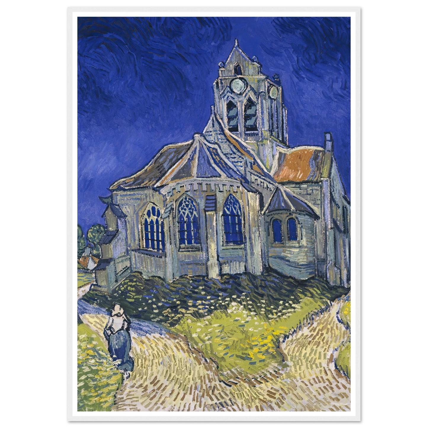 The Church in Auvers-sur-Oise, View from the Chevet (1890) Art Print | Vincent van Gogh-Quipham Collections