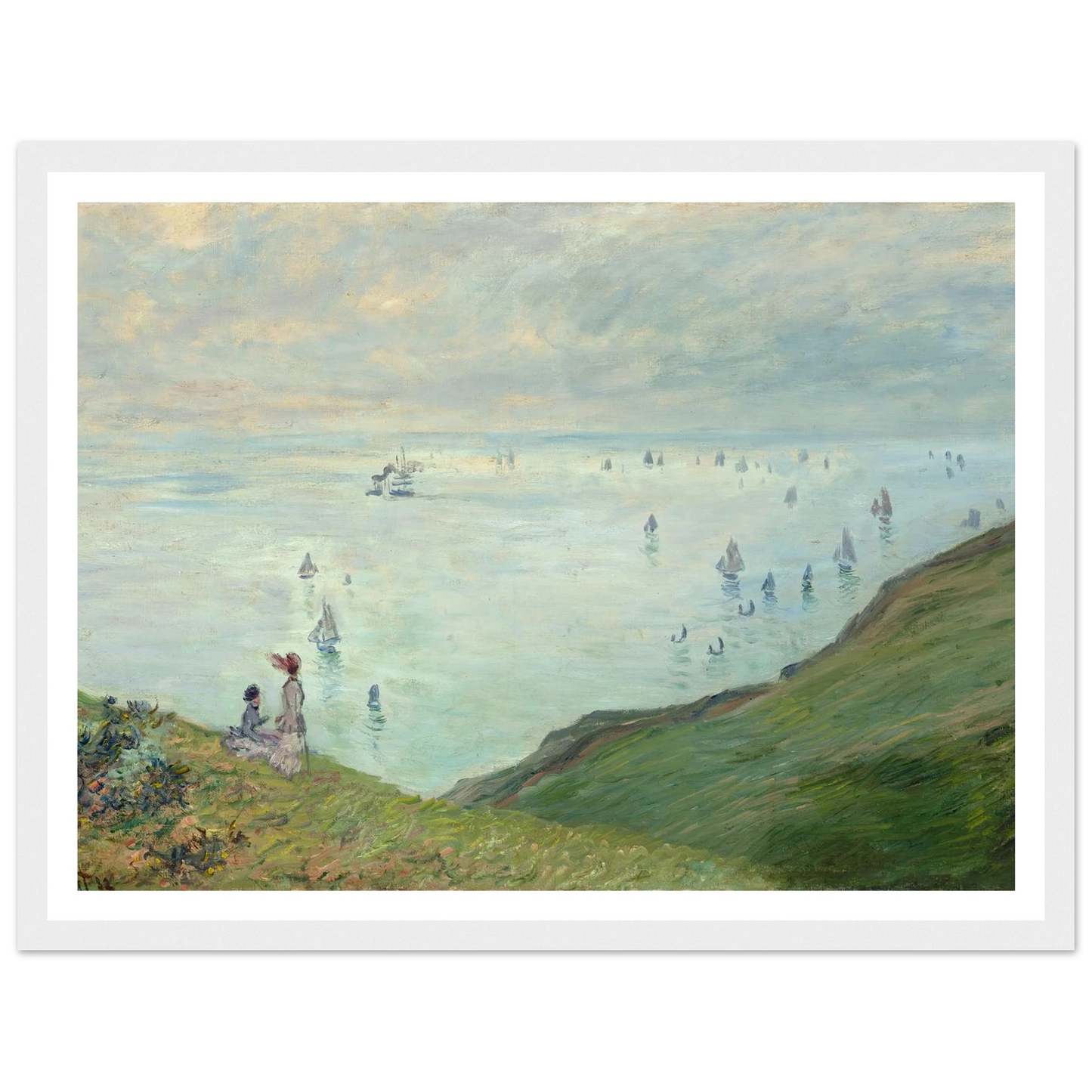 Cliffs at Pourville (1882) Art Print | Claude Monet-Quipham Collections