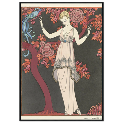 L’Arbre de science _Robe du soir de Doeuillet (1914) Art Print | George Barbier-Quipham Collections
