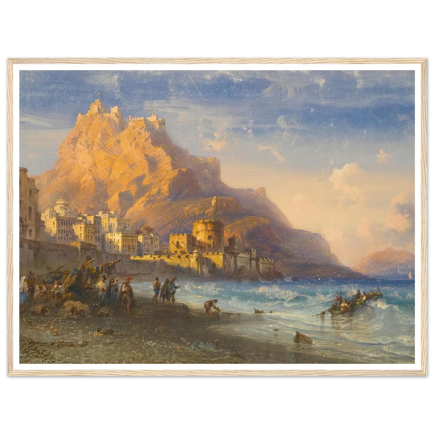 Coastal Landscape, Southern Italy Art Print | Carlo Bossoli-Quipham Collections