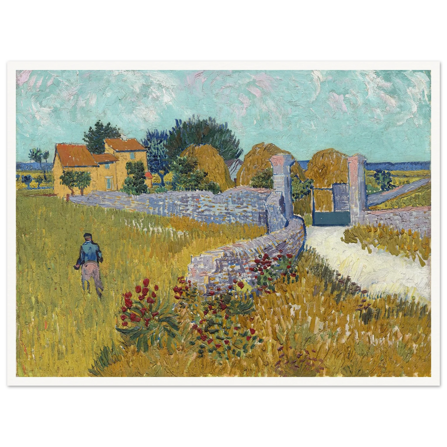 Farmhouse in Provence (1888) Art Print | Vincent van Gogh-Quipham Collections