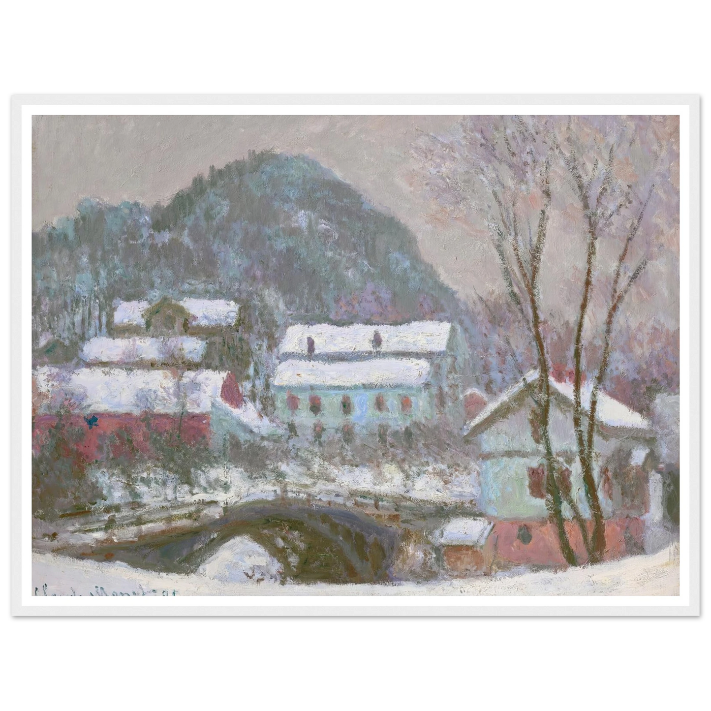 Sandviken, Norvège, effet de neige (1895) Art Print | Claude Monet-Quipham Collections