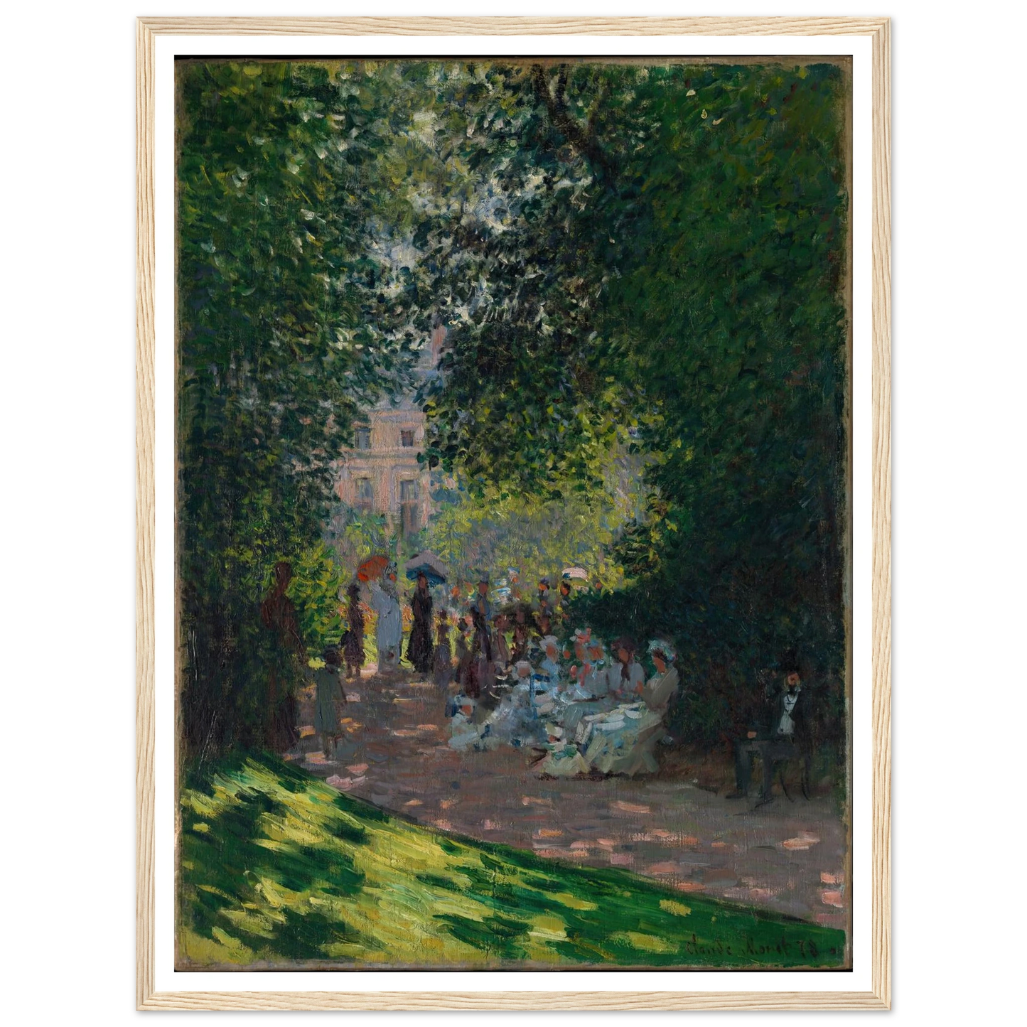 The Parc Monceau (1878) Art Print | Claude Monet-Quipham Collections