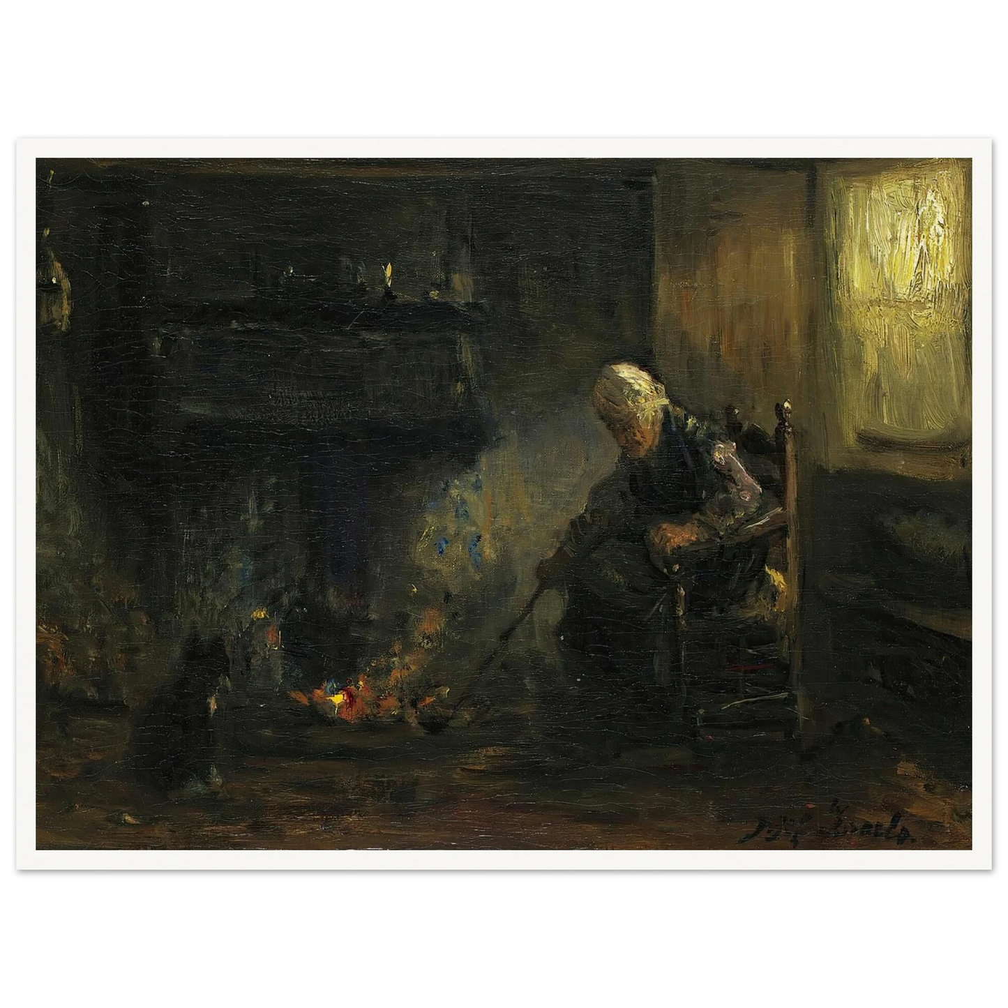 At The Hearth Art Print | Jozef Israels-Quipham Collections