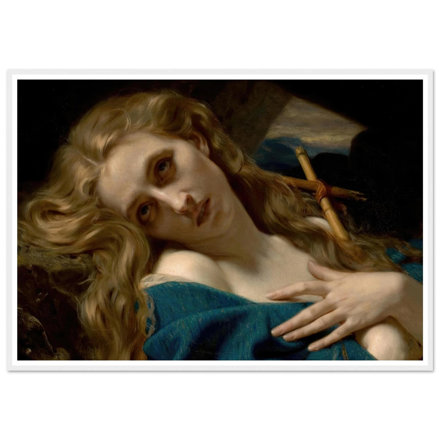 Mary Magdalene in the Cave (1868) Art Print | Hugues Merle-Quipham Collections