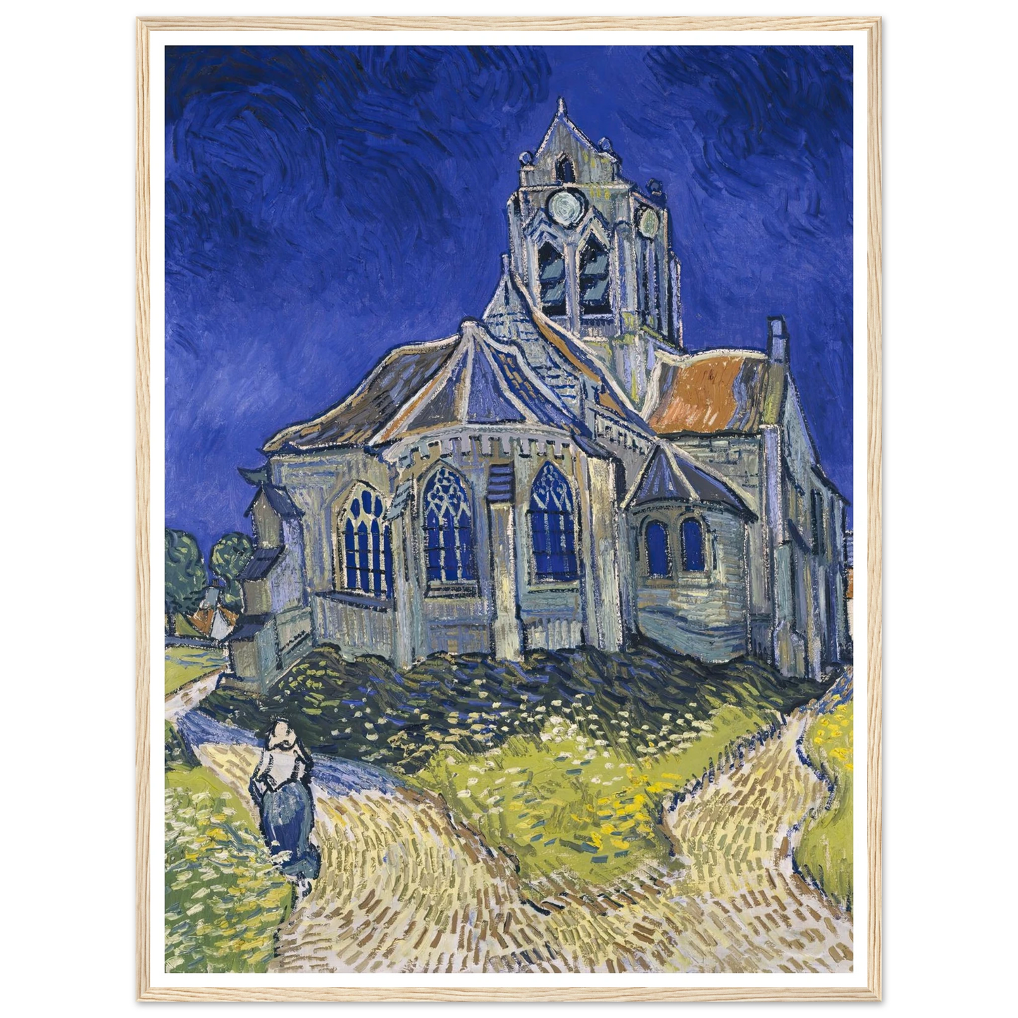 The Church in Auvers-sur-Oise, View from the Chevet (1890) Art Print | Vincent van Gogh-Quipham Collections