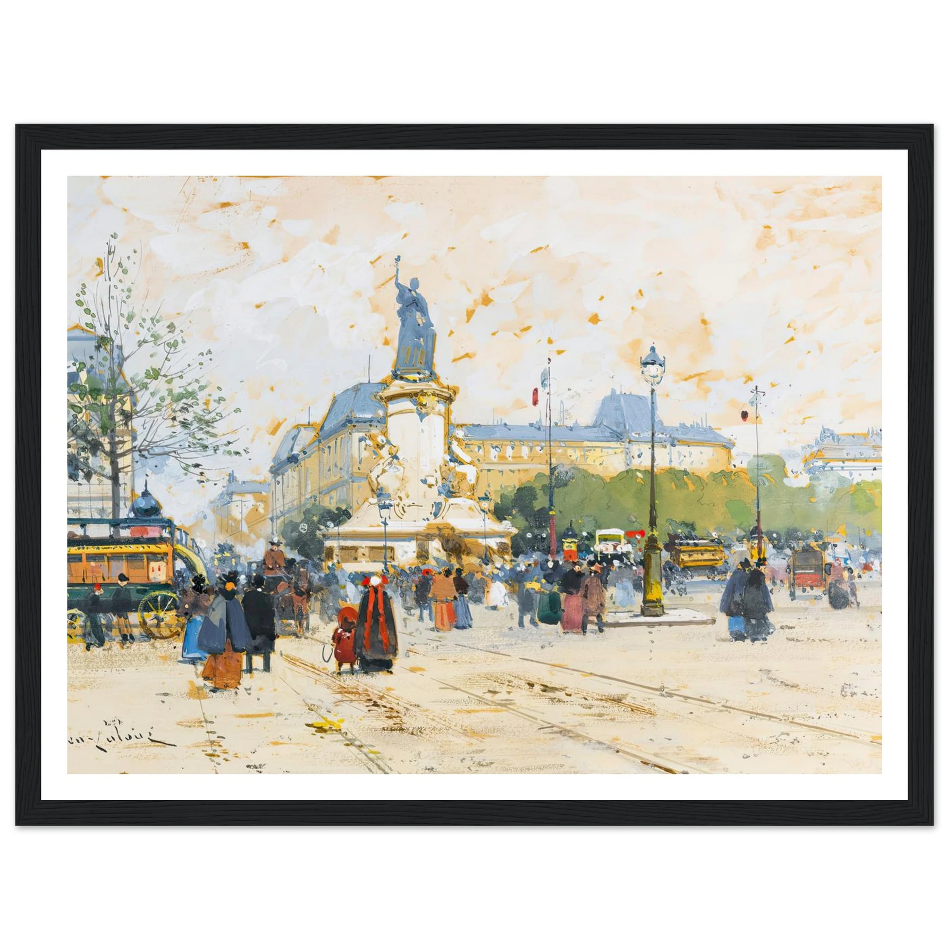 La Place De La République Art Print | Eugene Galien Laloue-Quipham Collections